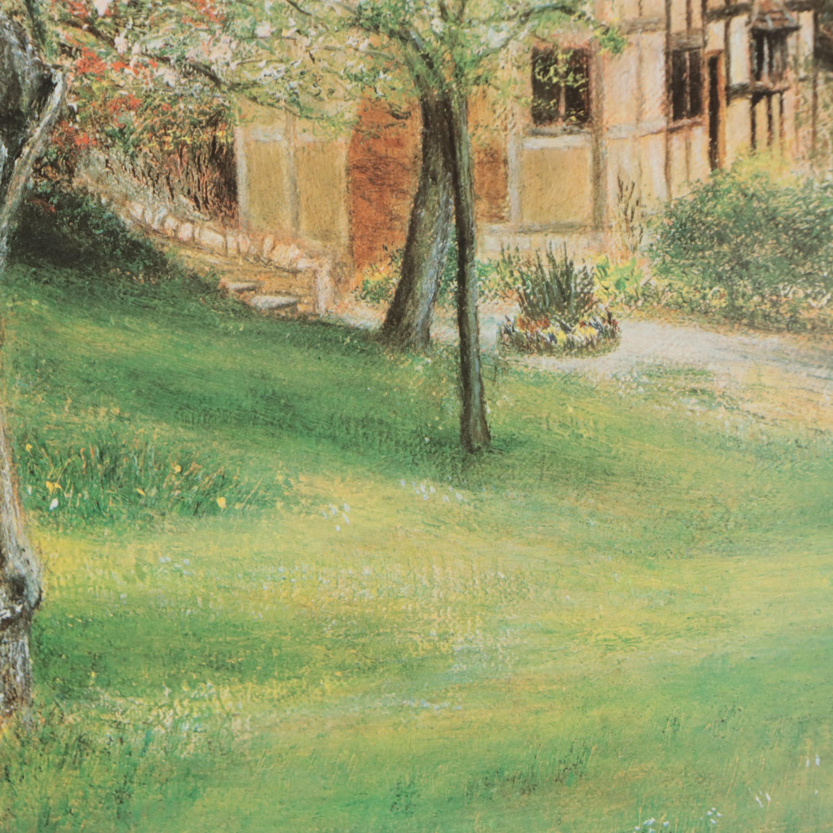 John Burt Offset Lithograph "Anne Hathaway's Cottage"