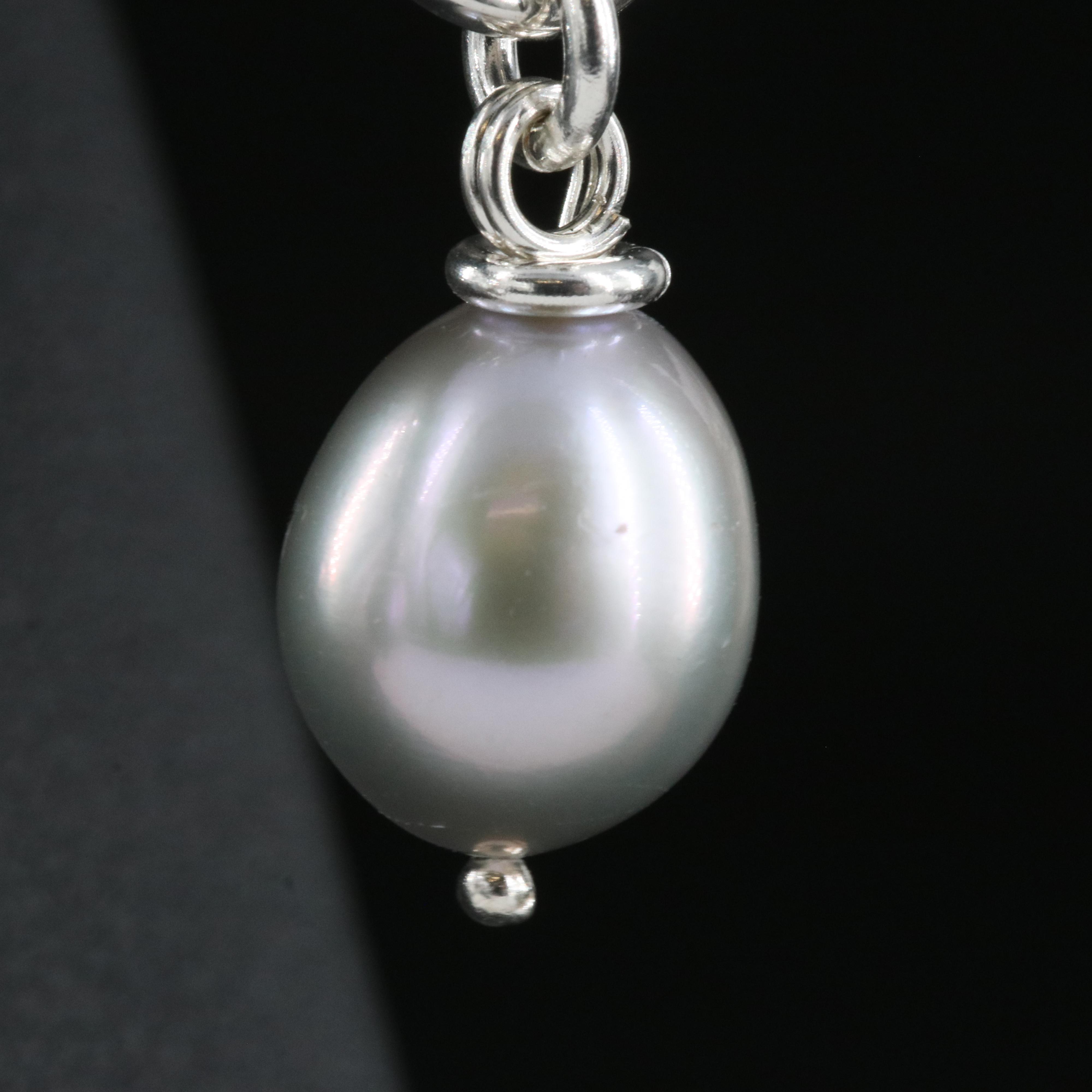 Michael Dawkins Sterling Pearl Earrings with 14K Accents