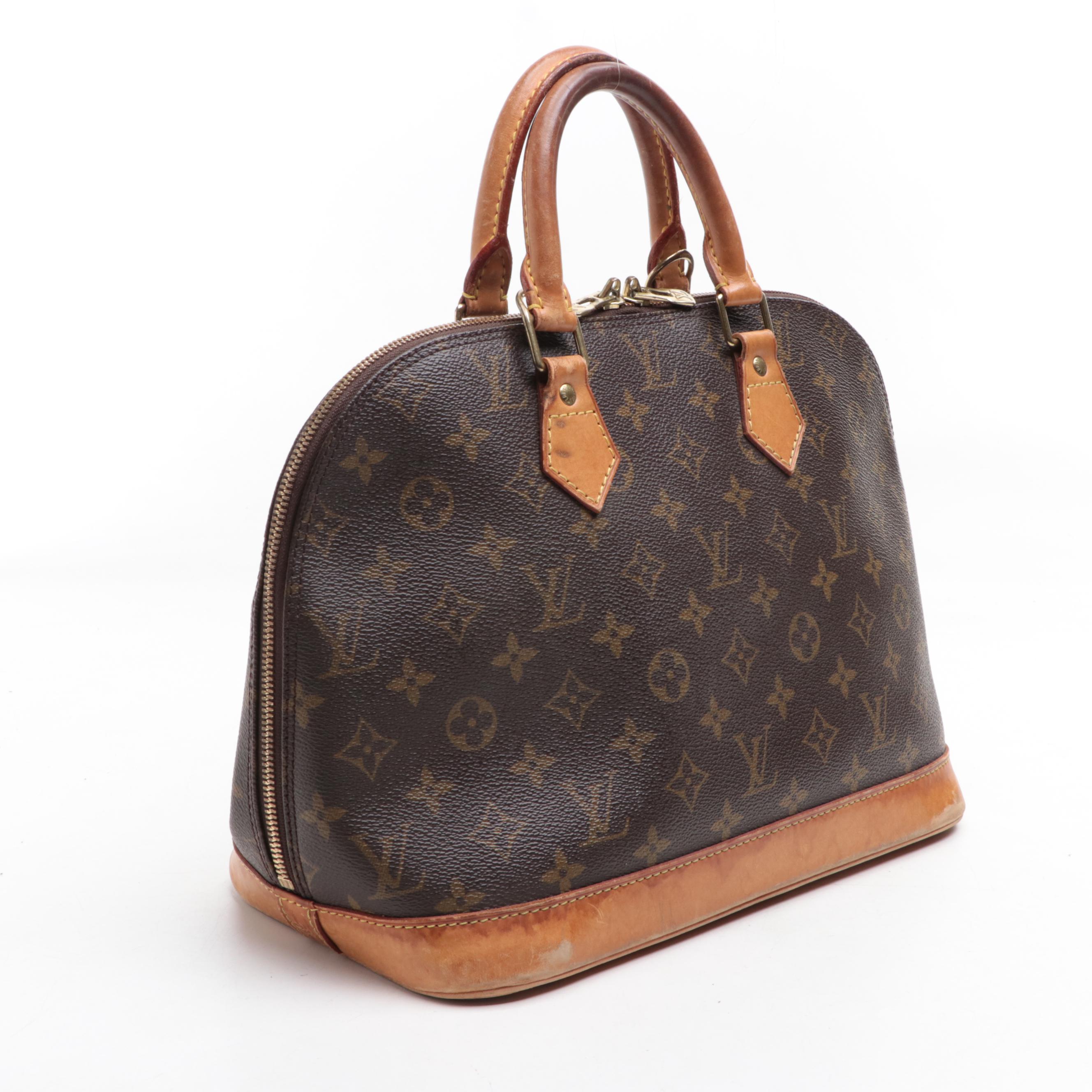 Louis Vuitton Alma PM Bag in Monogram Canvas and Leather