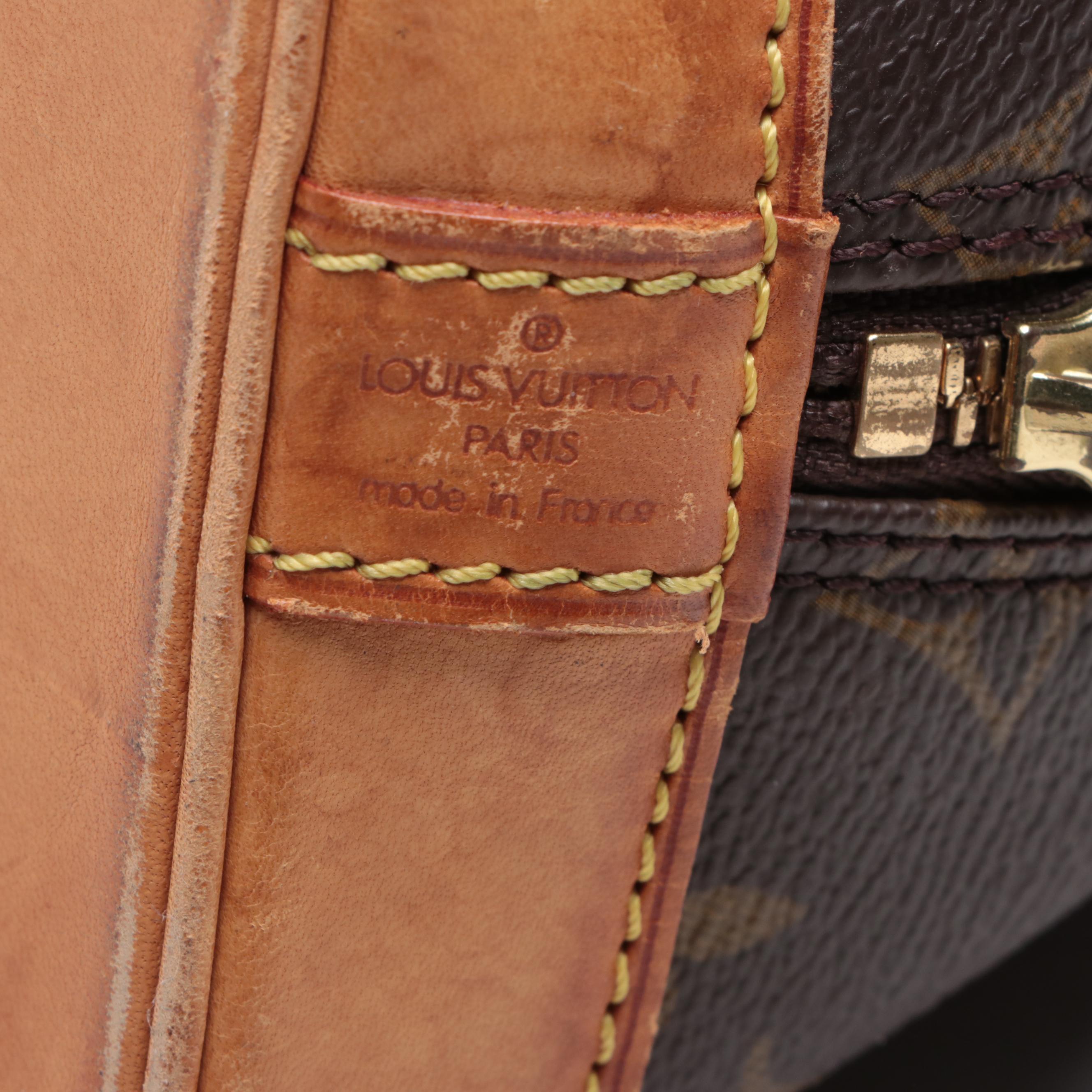 Louis Vuitton Alma PM Bag in Monogram Canvas and Leather