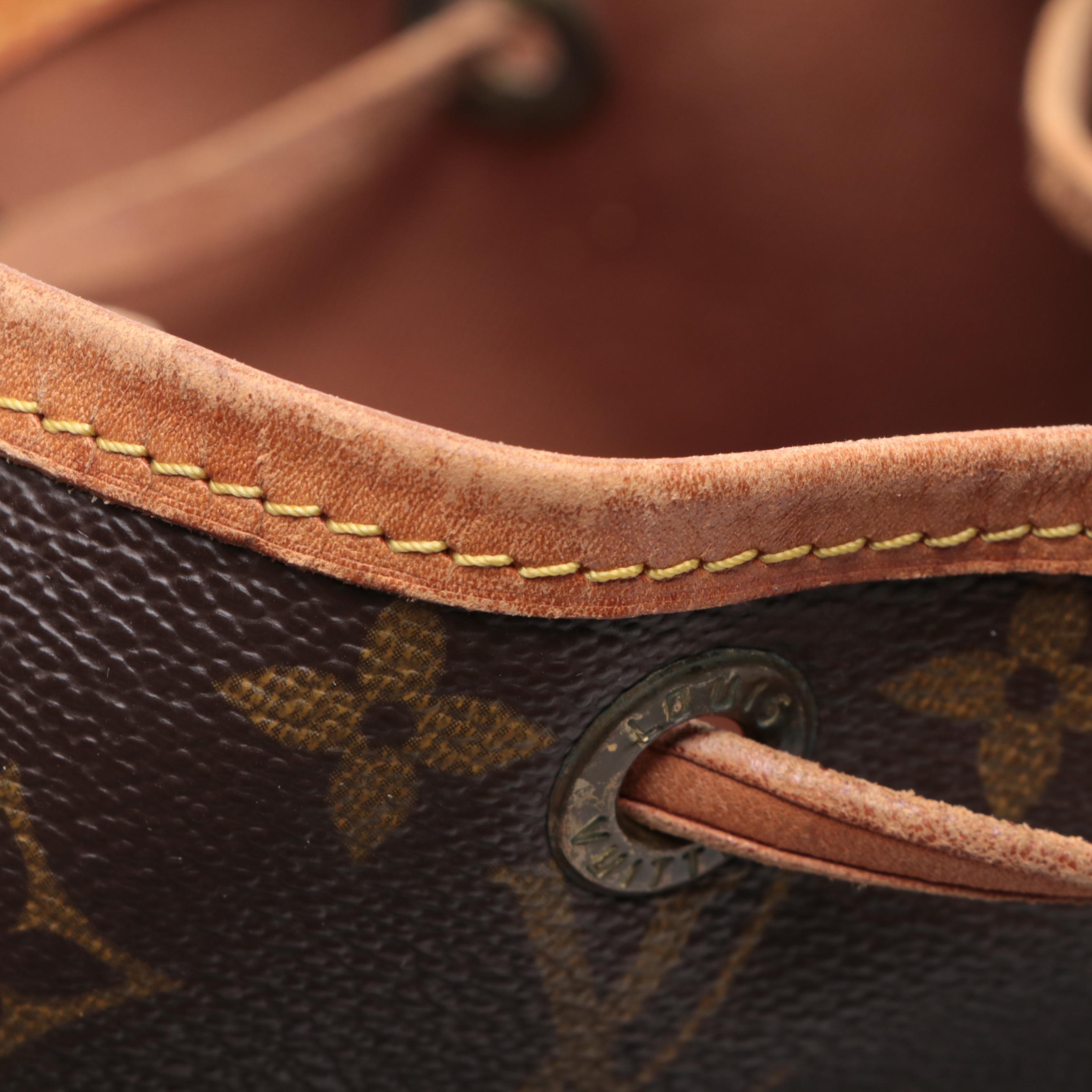 Louis Vuitton Petit Noé Bag in Monogram Canvas and Vachetta Leather