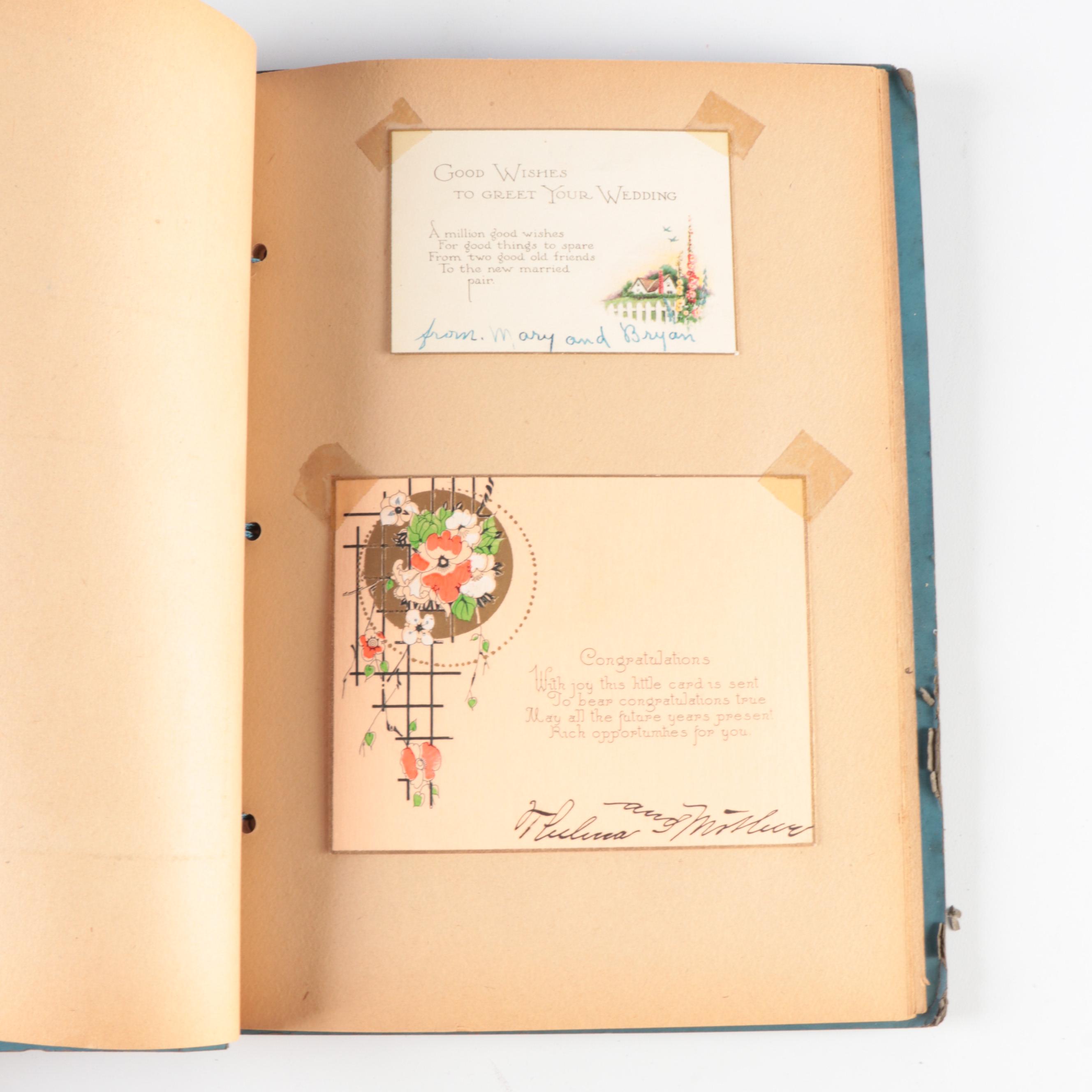 United States National Landmark Postcards and Wedding Scrapbook