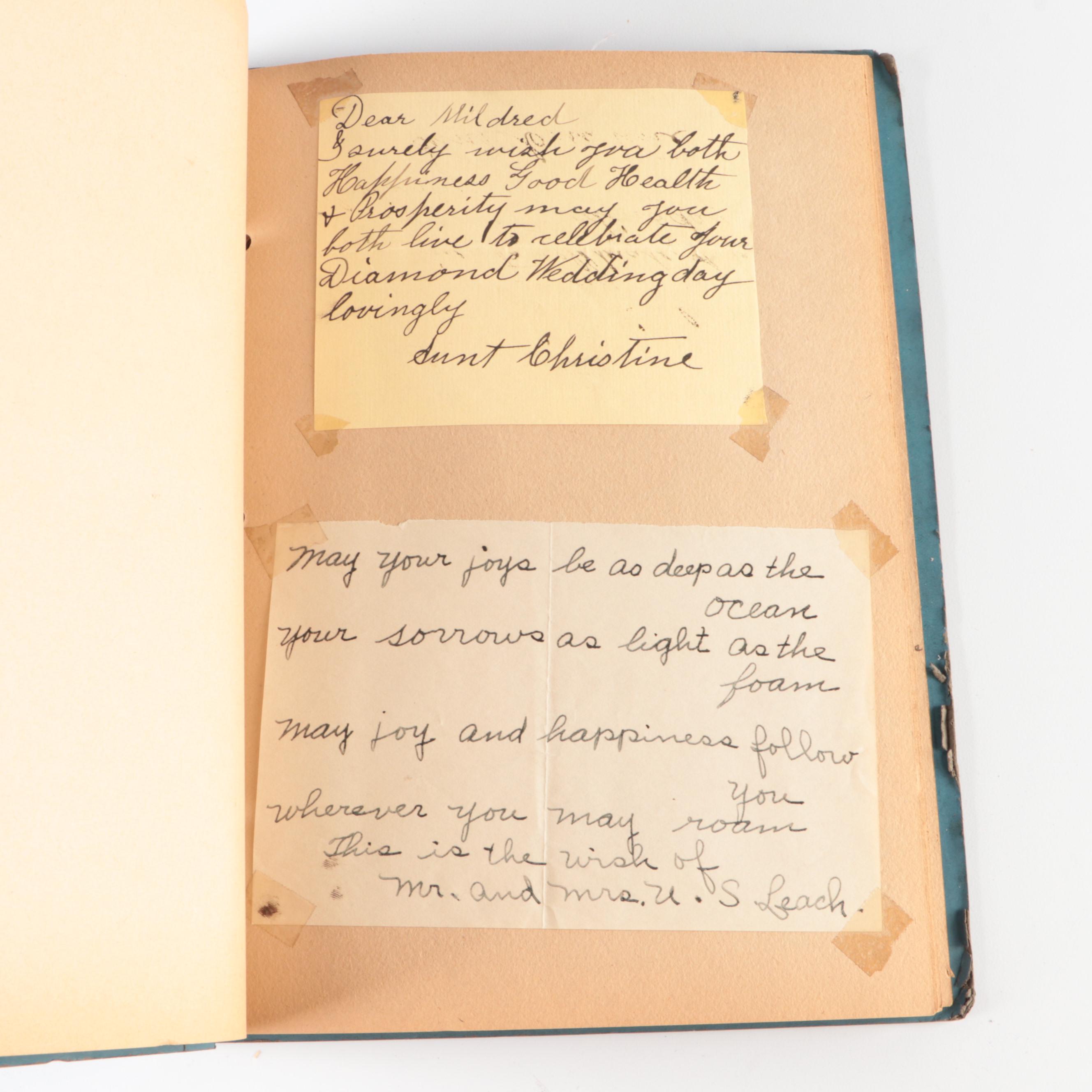 United States National Landmark Postcards and Wedding Scrapbook