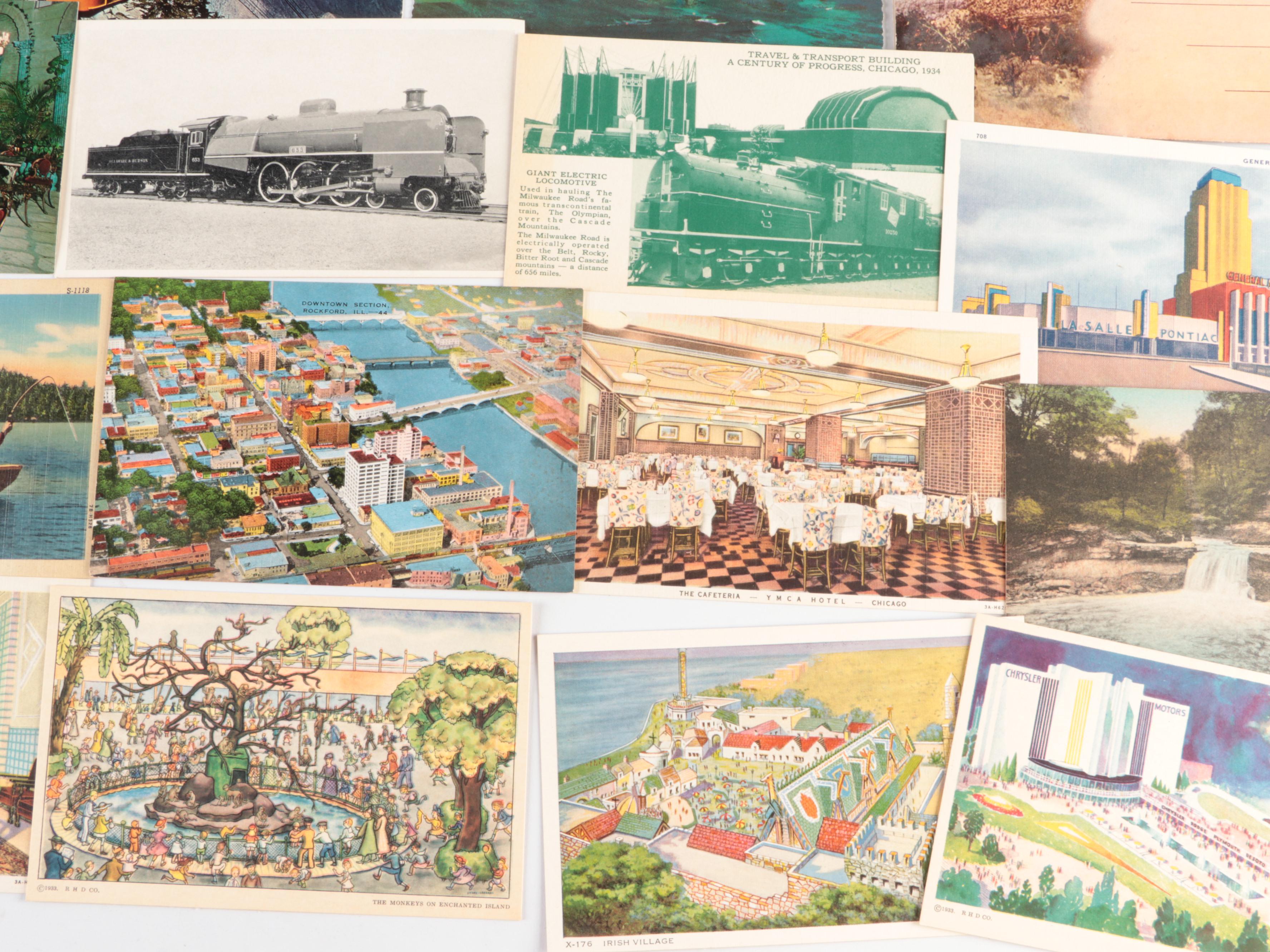 United States National Landmark Postcards and Wedding Scrapbook