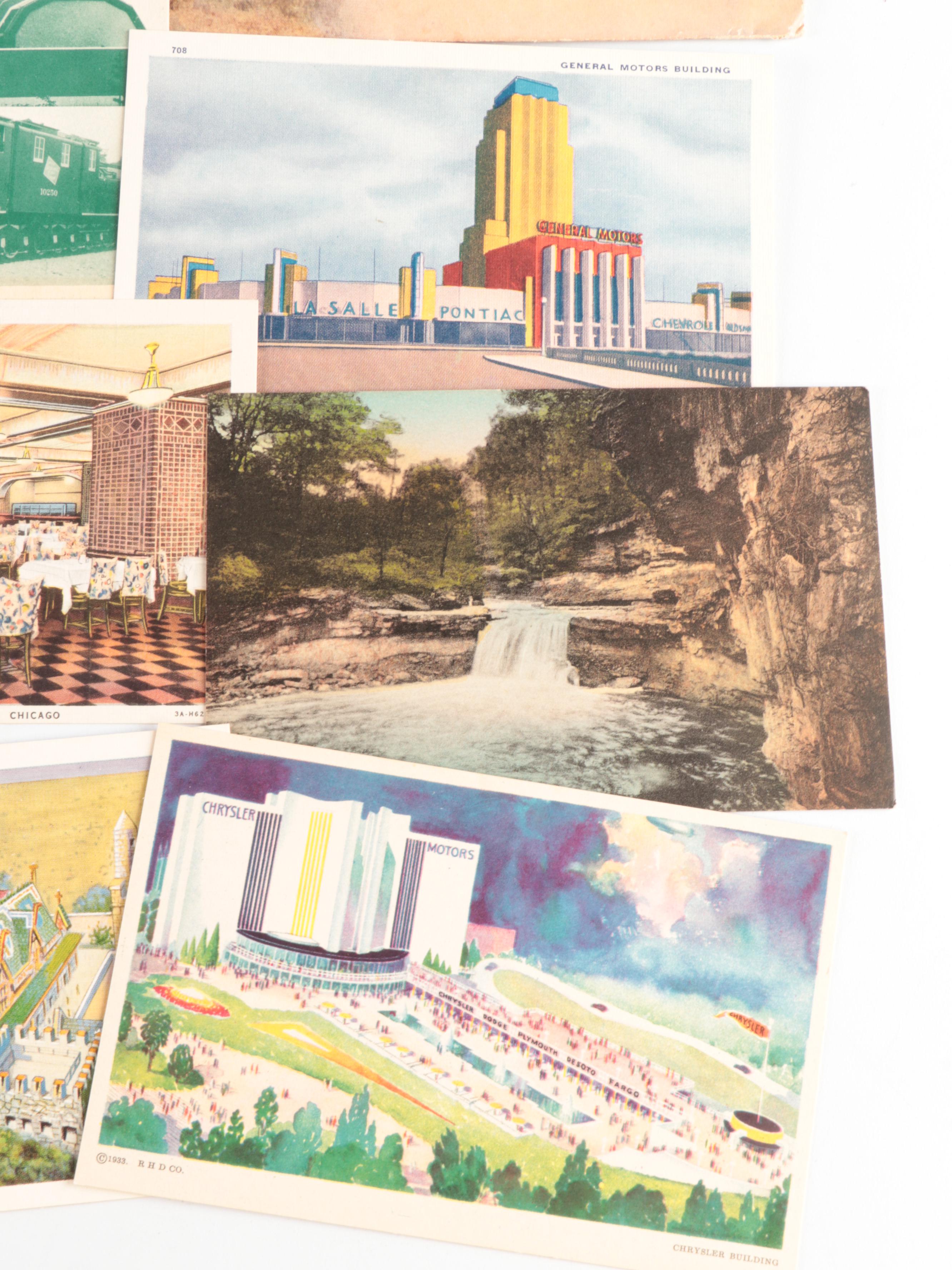 United States National Landmark Postcards and Wedding Scrapbook