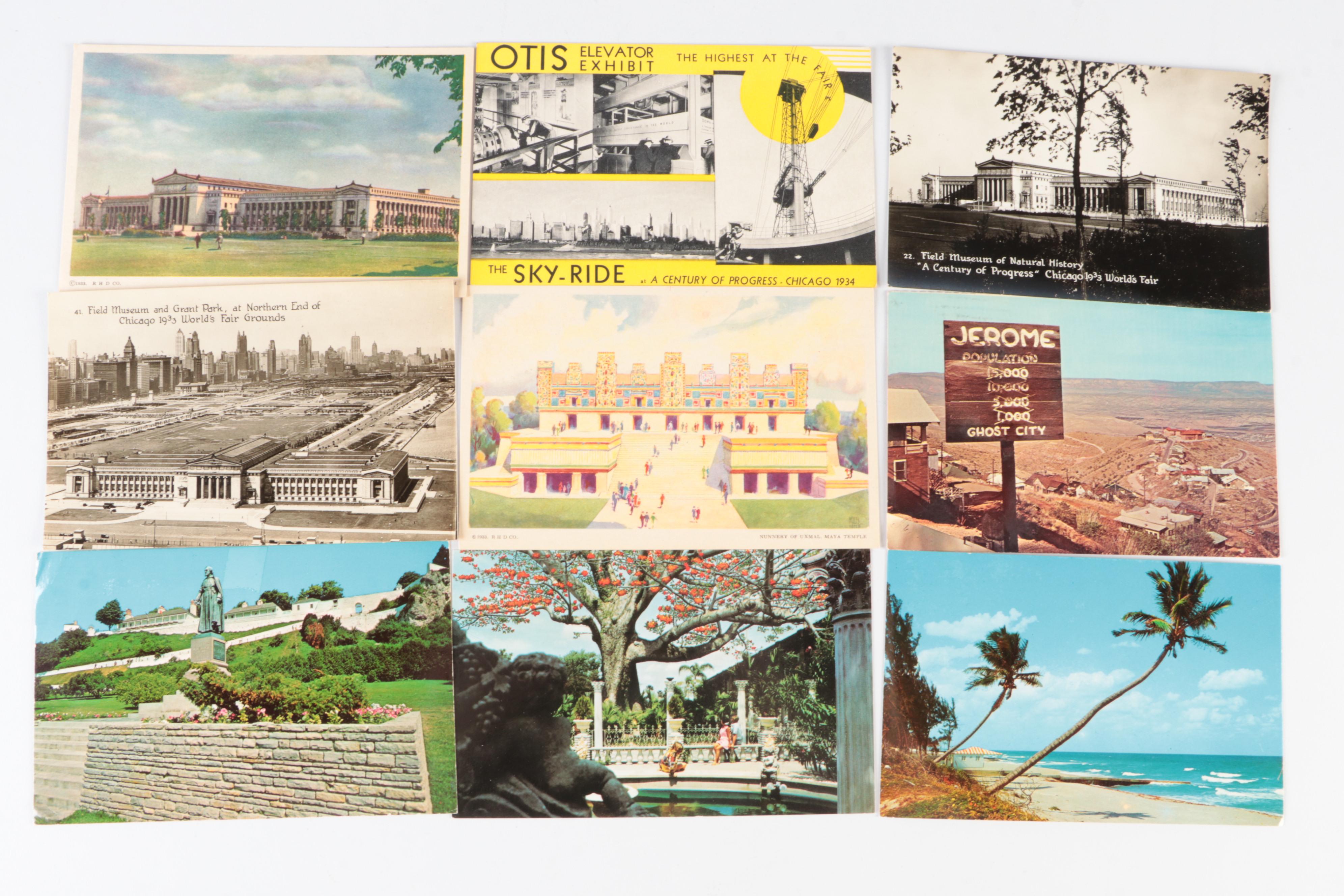 United States National Landmark Postcards and Wedding Scrapbook