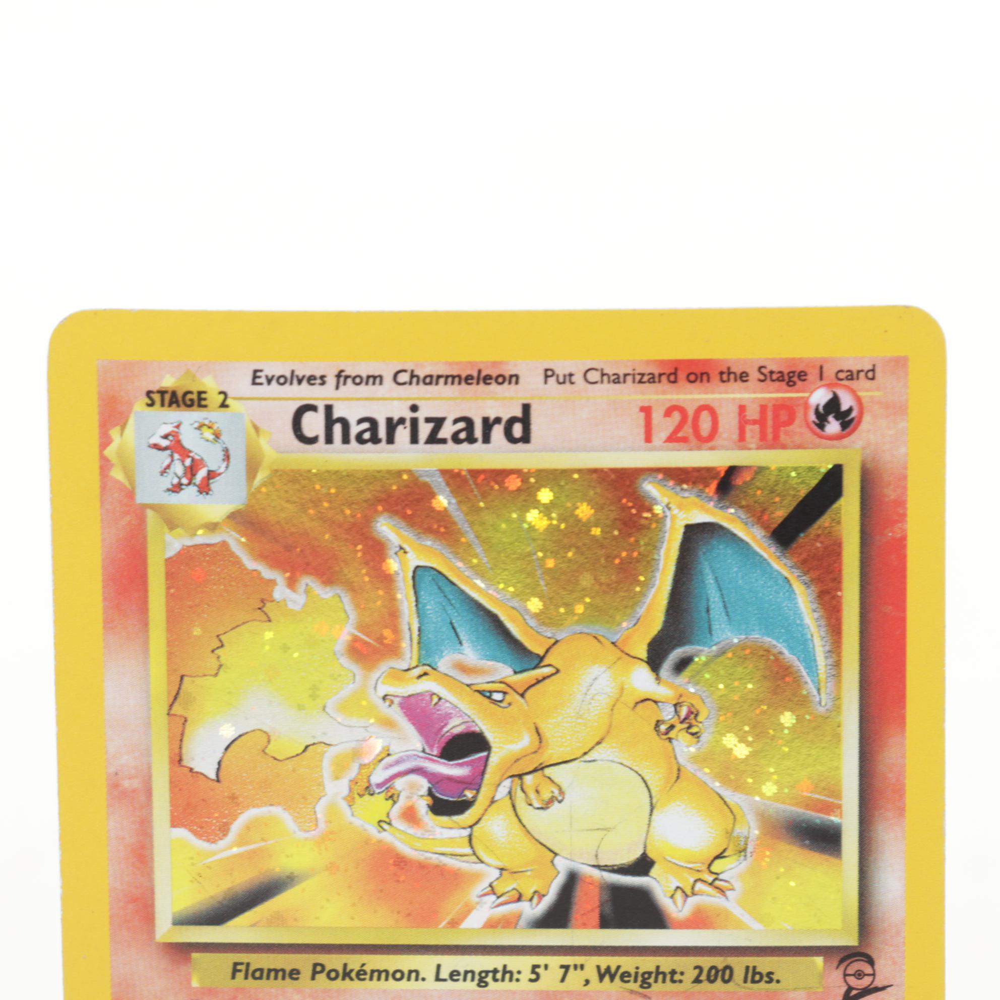 1999 Pokémon Charizard Holographic Trading Card by Gamefreak
