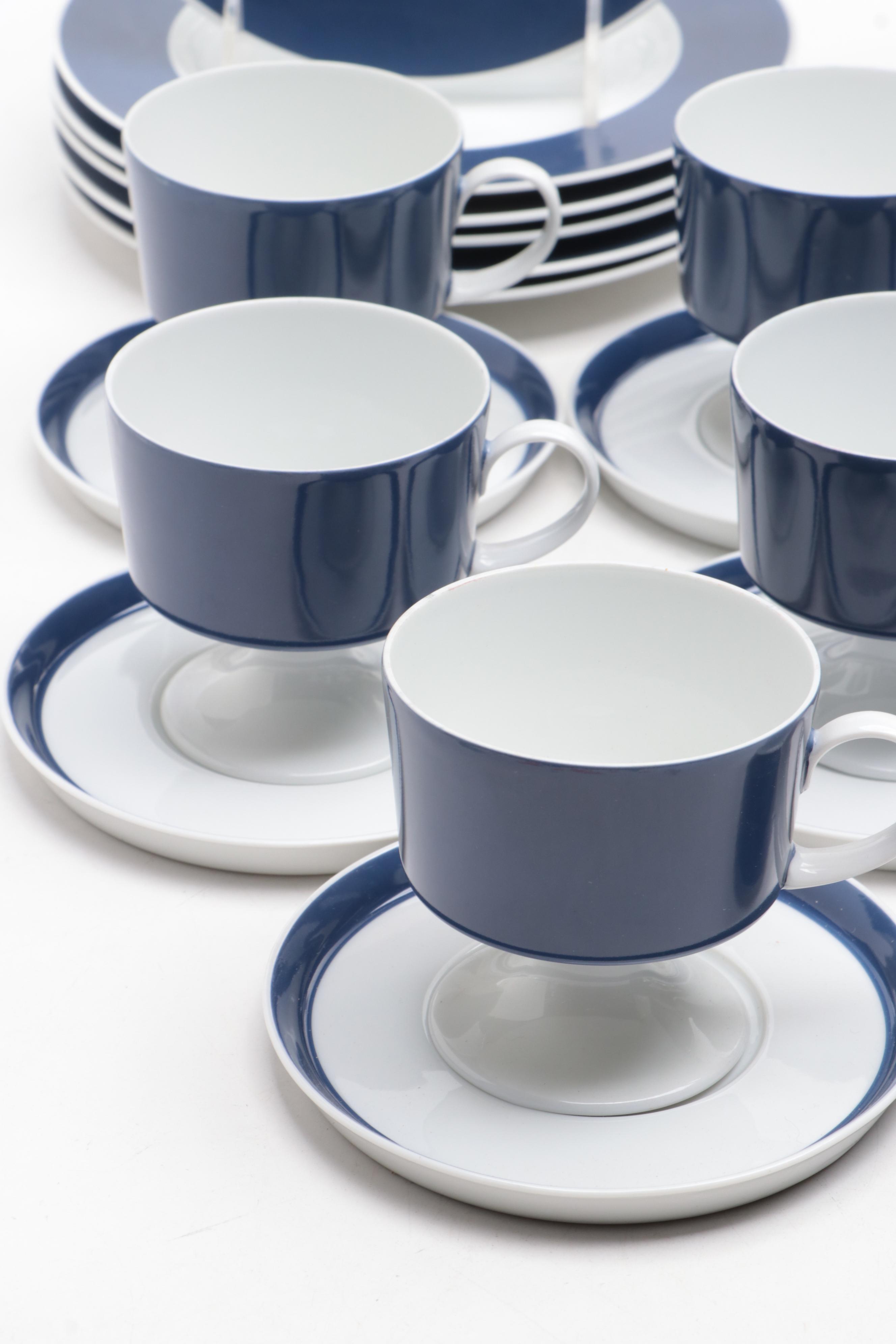 Rosenthal Mid Century Modern Style Porcelain Coffee and Dessert Set