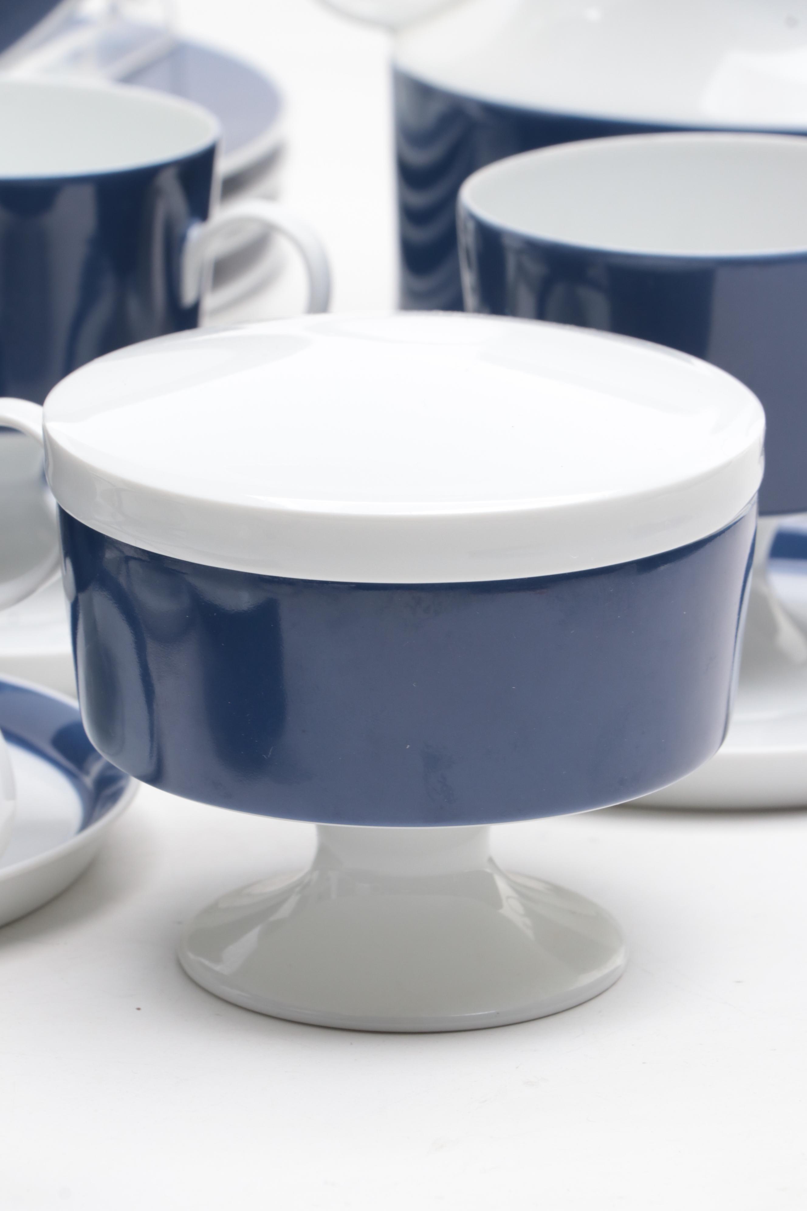 Rosenthal Mid Century Modern Style Porcelain Coffee and Dessert Set