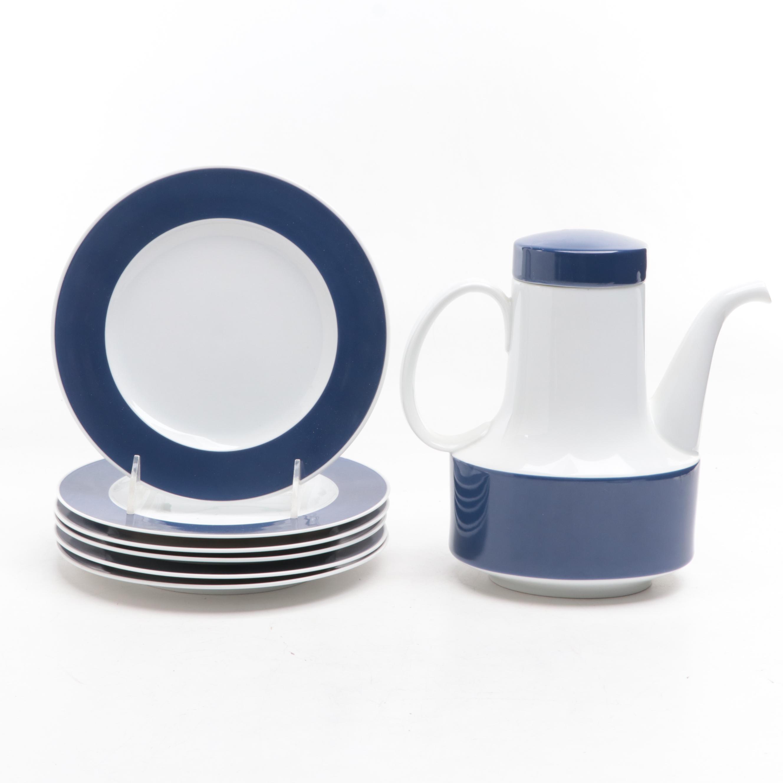 Rosenthal Mid Century Modern Style Porcelain Coffee and Dessert Set