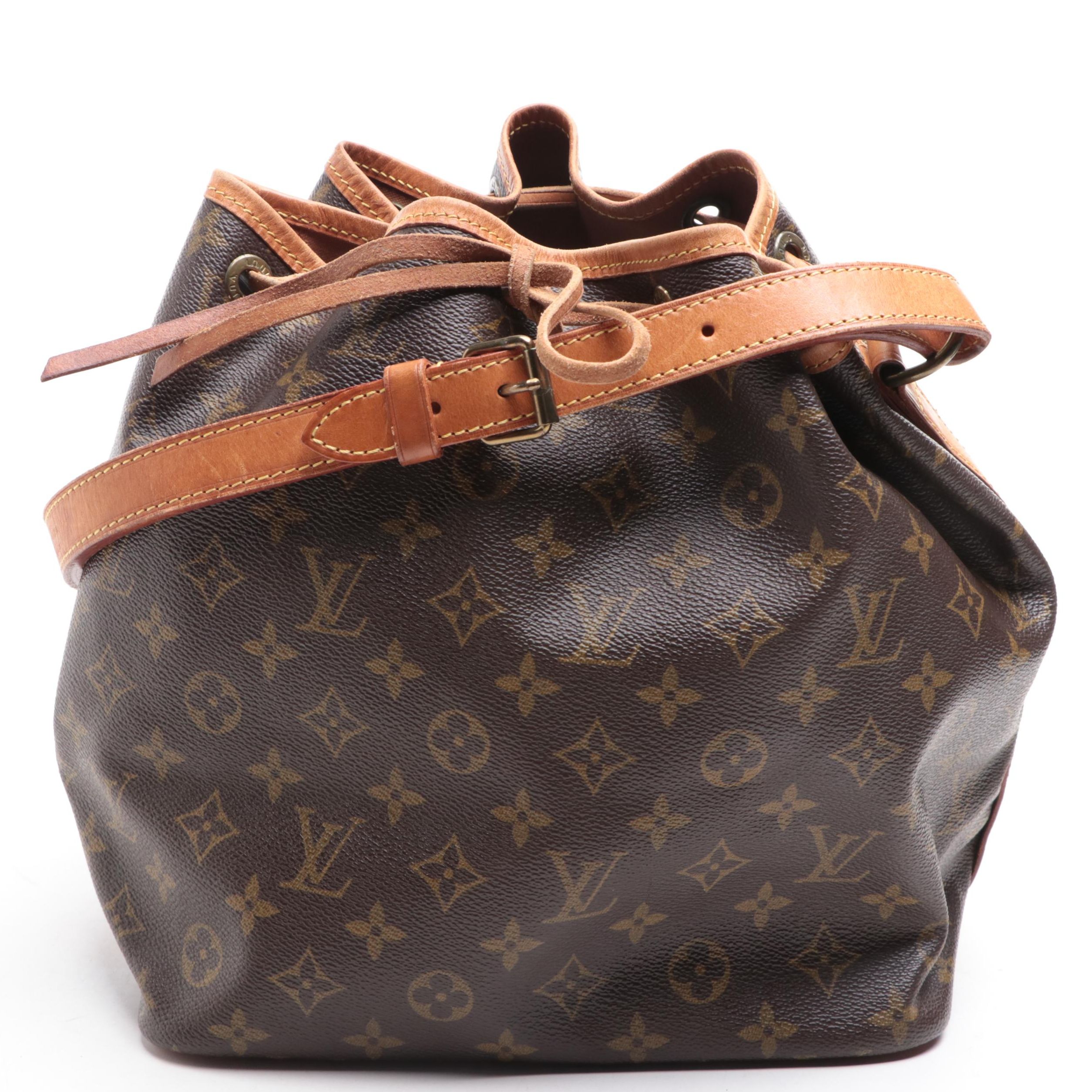 Louis Vuitton Petit Noé Bag in Monogram Canvas and Vachetta Leather