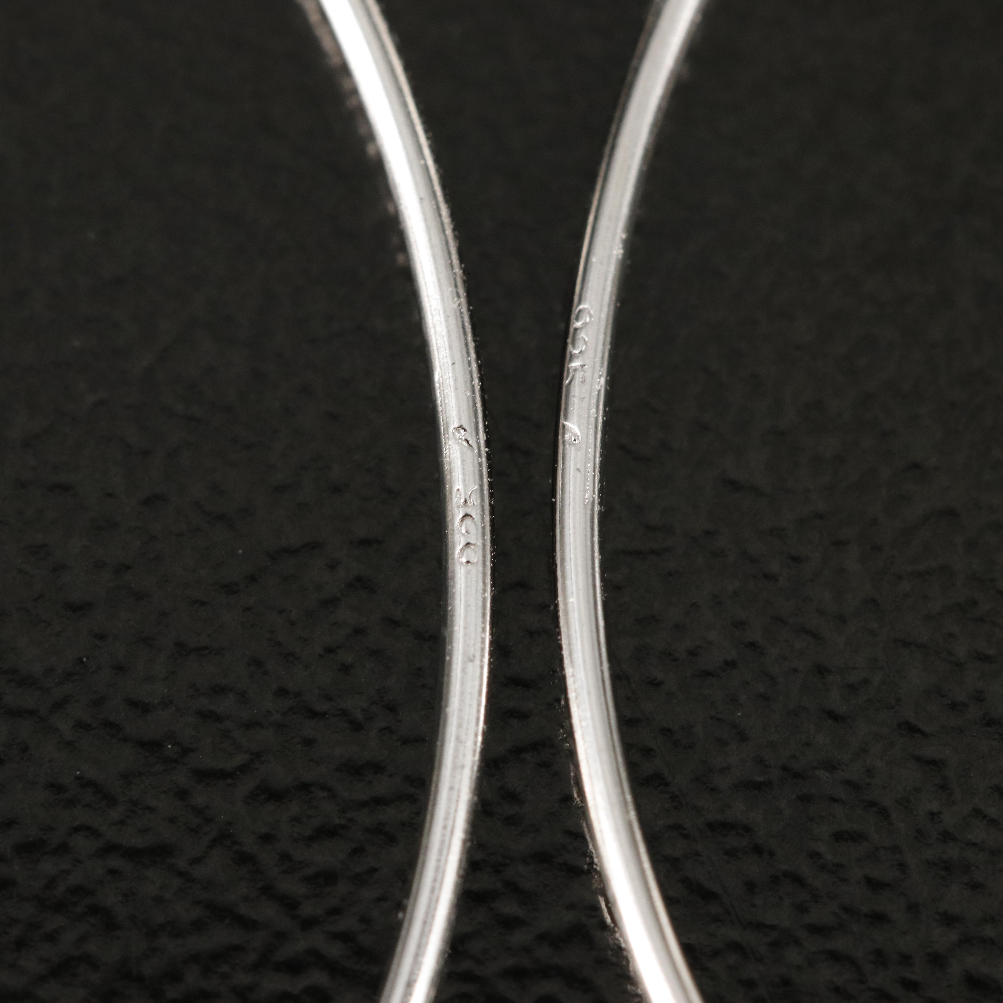 Sterling Amethyst Threader Earrings