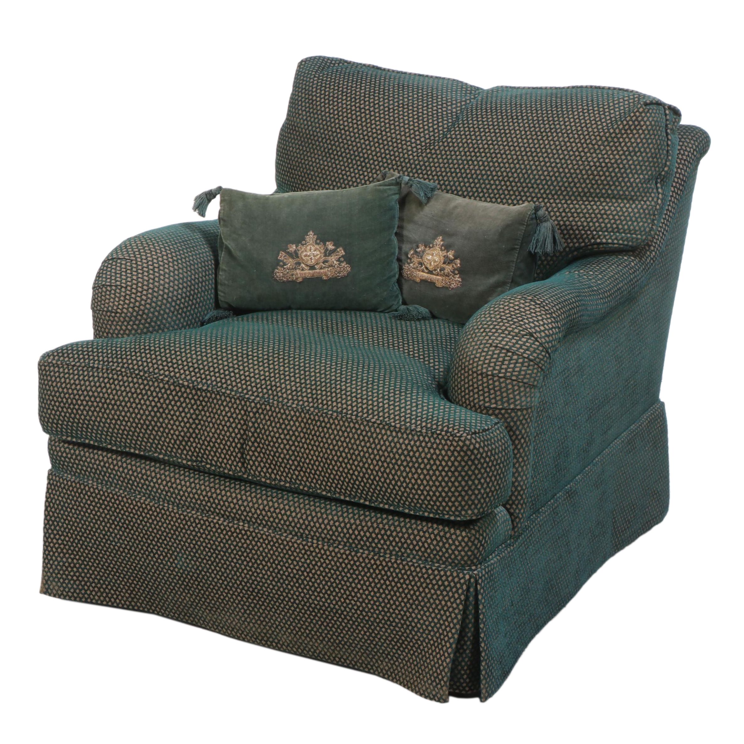 Dapha Furniture Custom-Upholstered English Roll-Arm Easy Chair