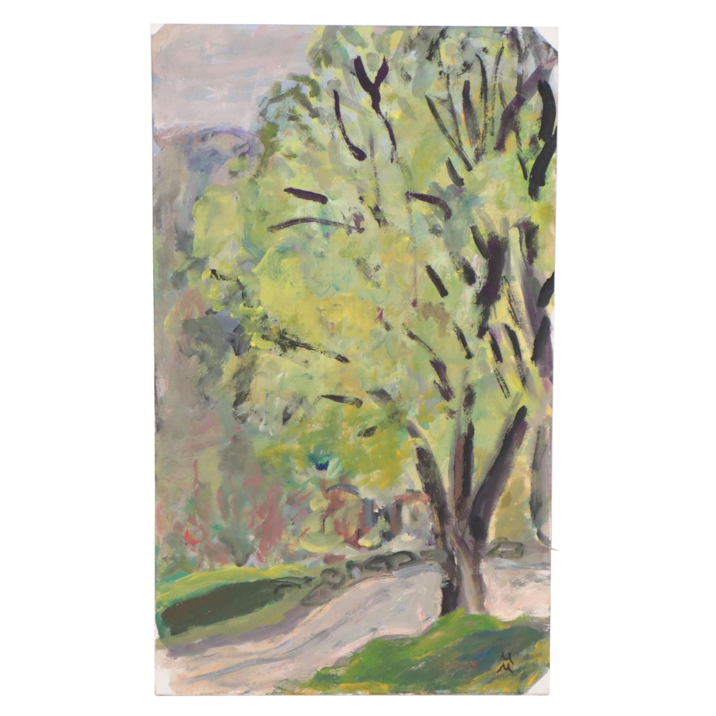 Marina Mozhayeva Landscape Acrylic Painting, 2016