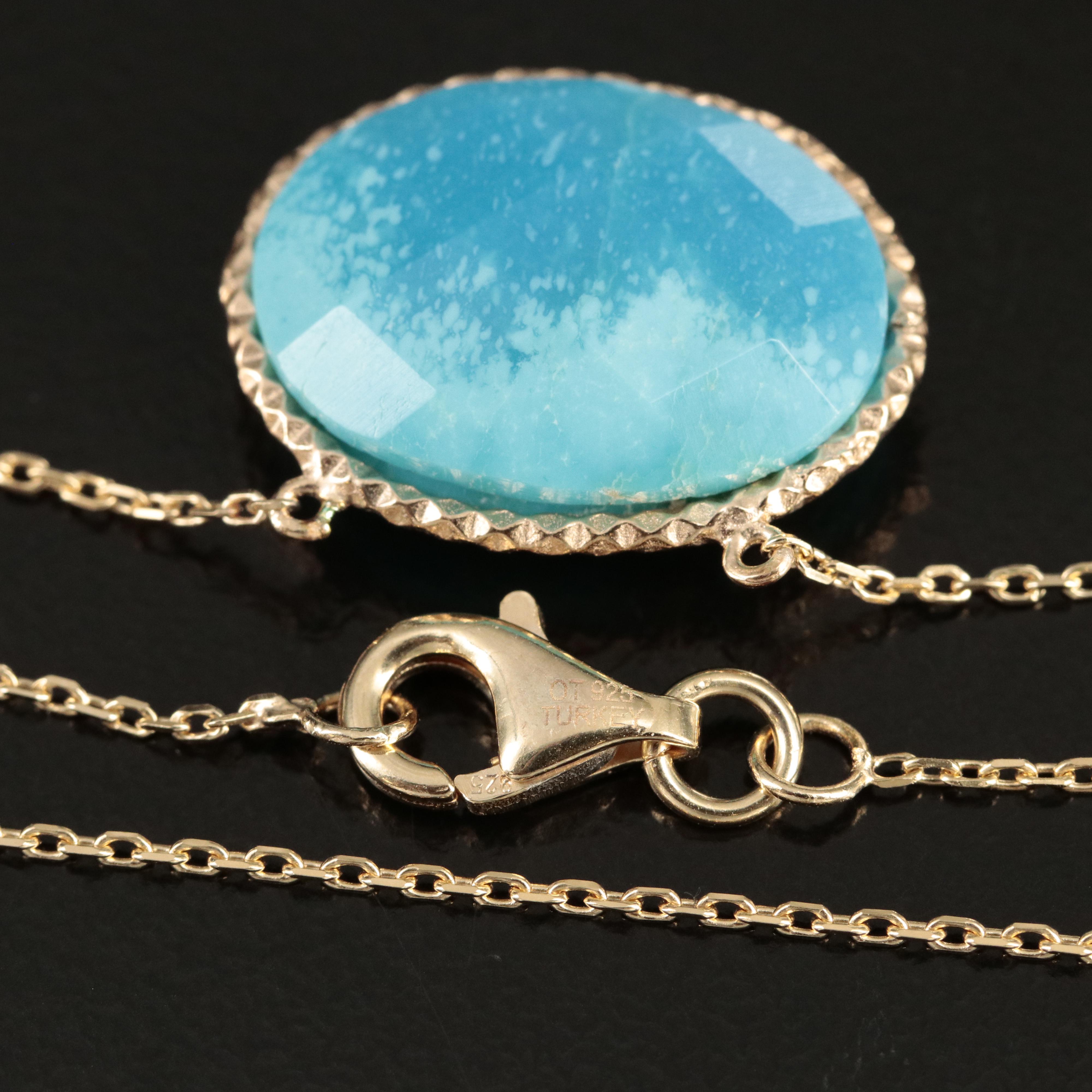 Sterling Turquoise Necklace