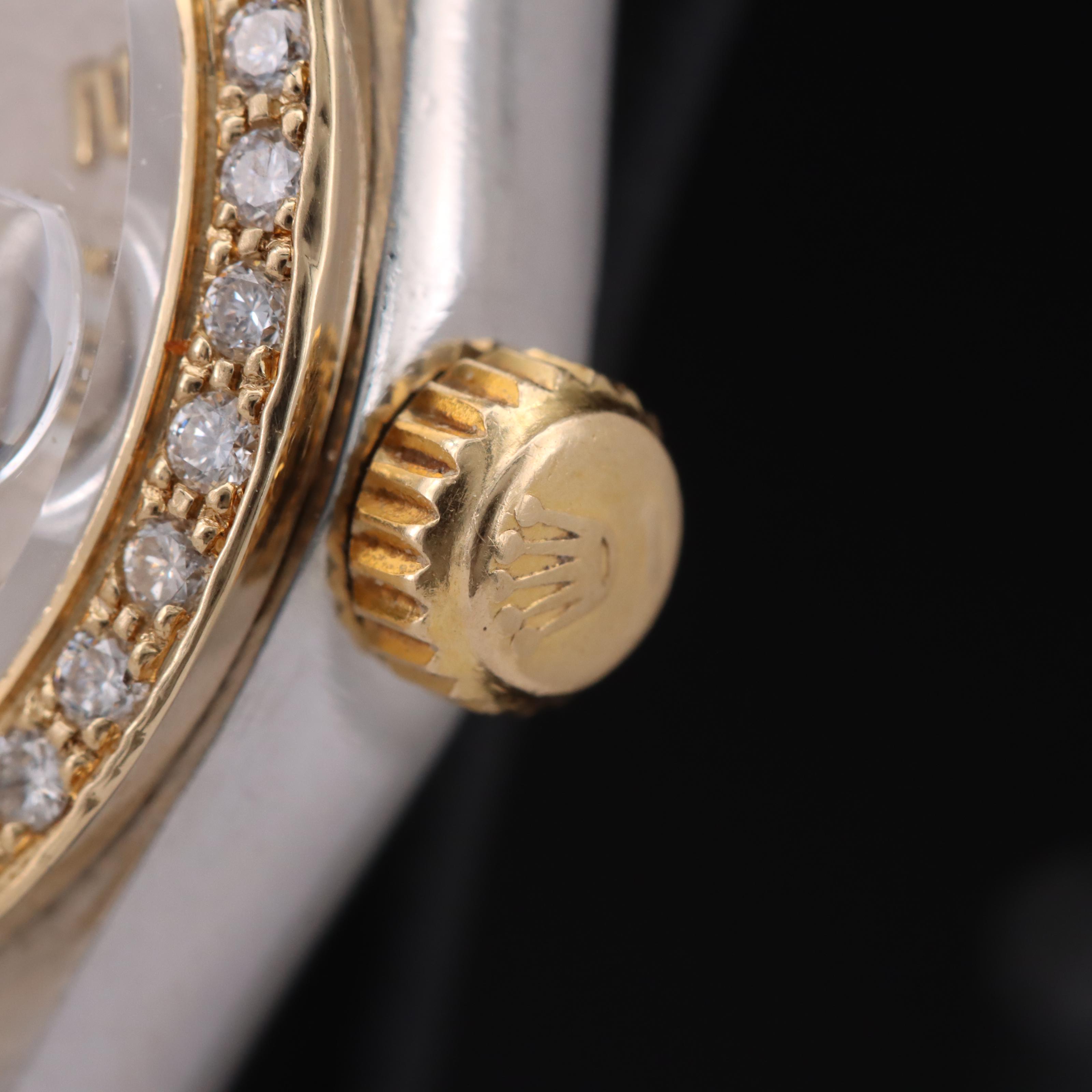 1985 Rolex Anniversary Dial Diamond Bezel Datejust Watch