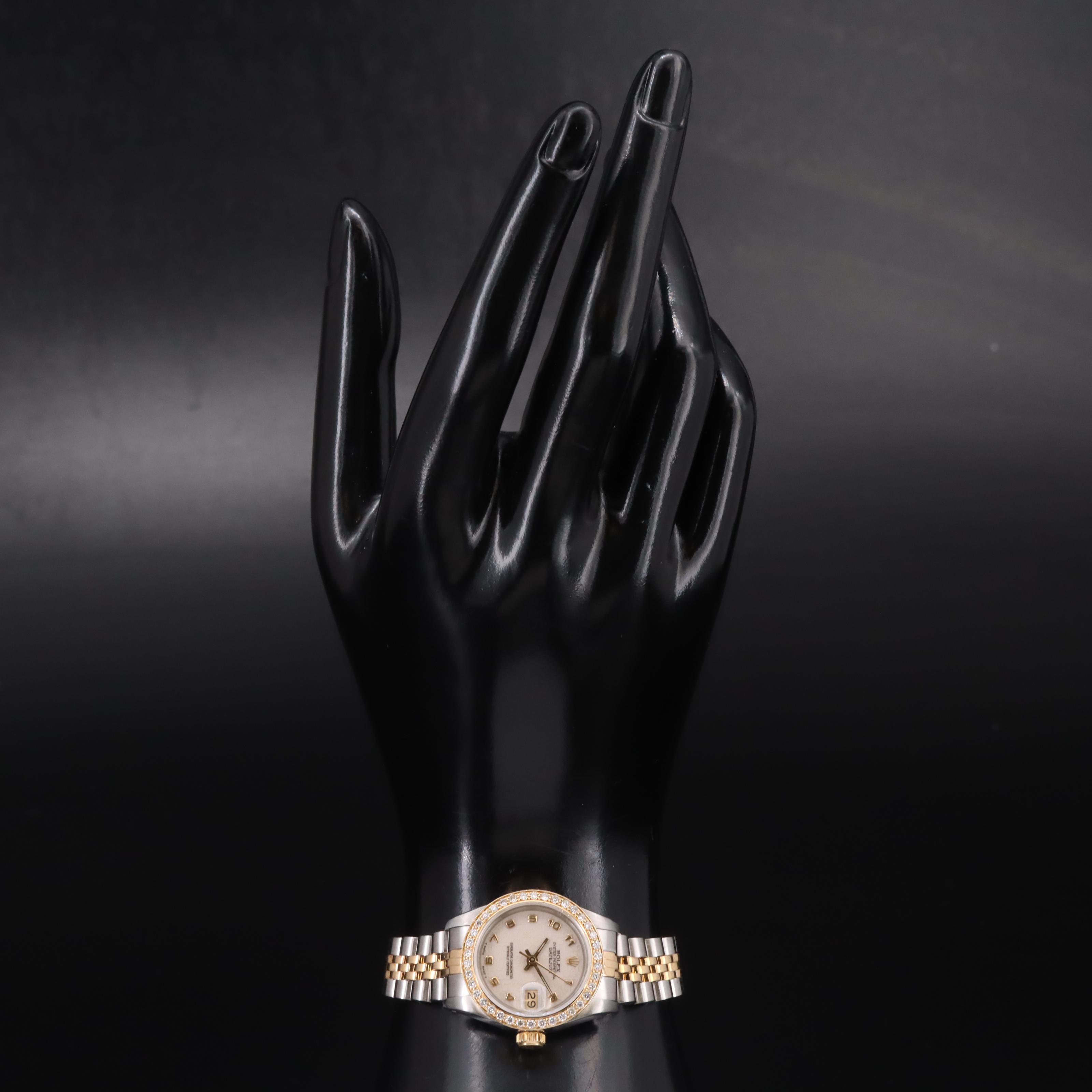 1985 Rolex Anniversary Dial Diamond Bezel Datejust Watch