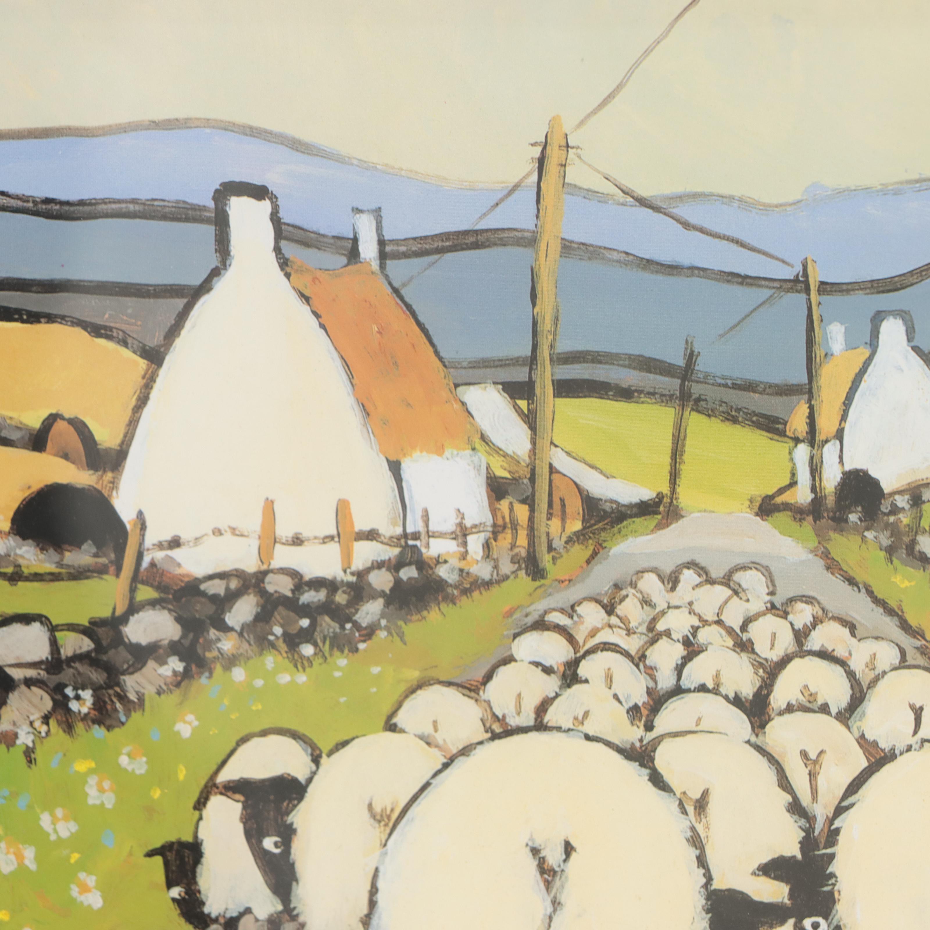 Thomas Joseph Offset Lithographs of Sheep, Circa 2000