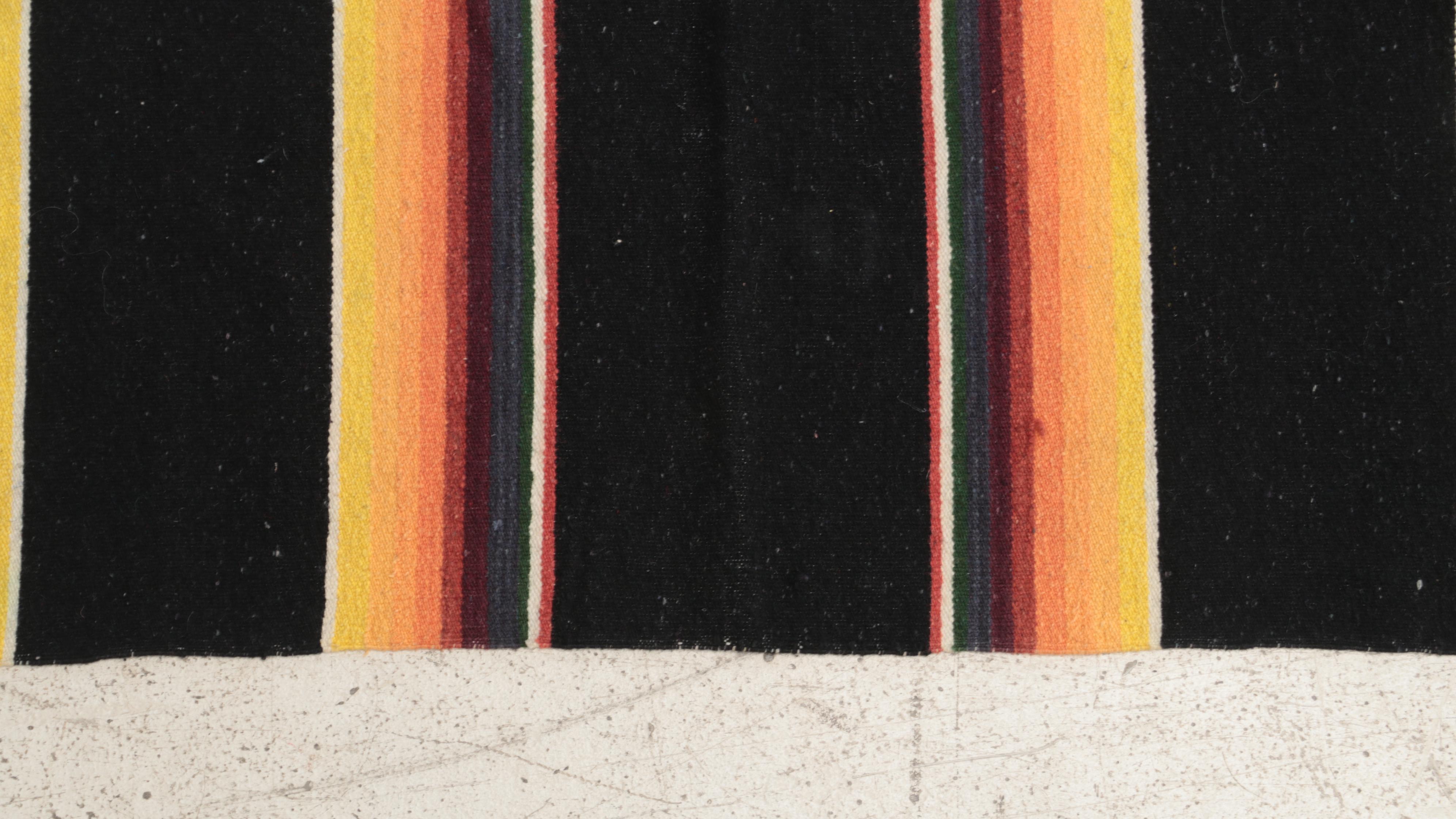 Handwoven Mexican Saltillo Serape Blanket