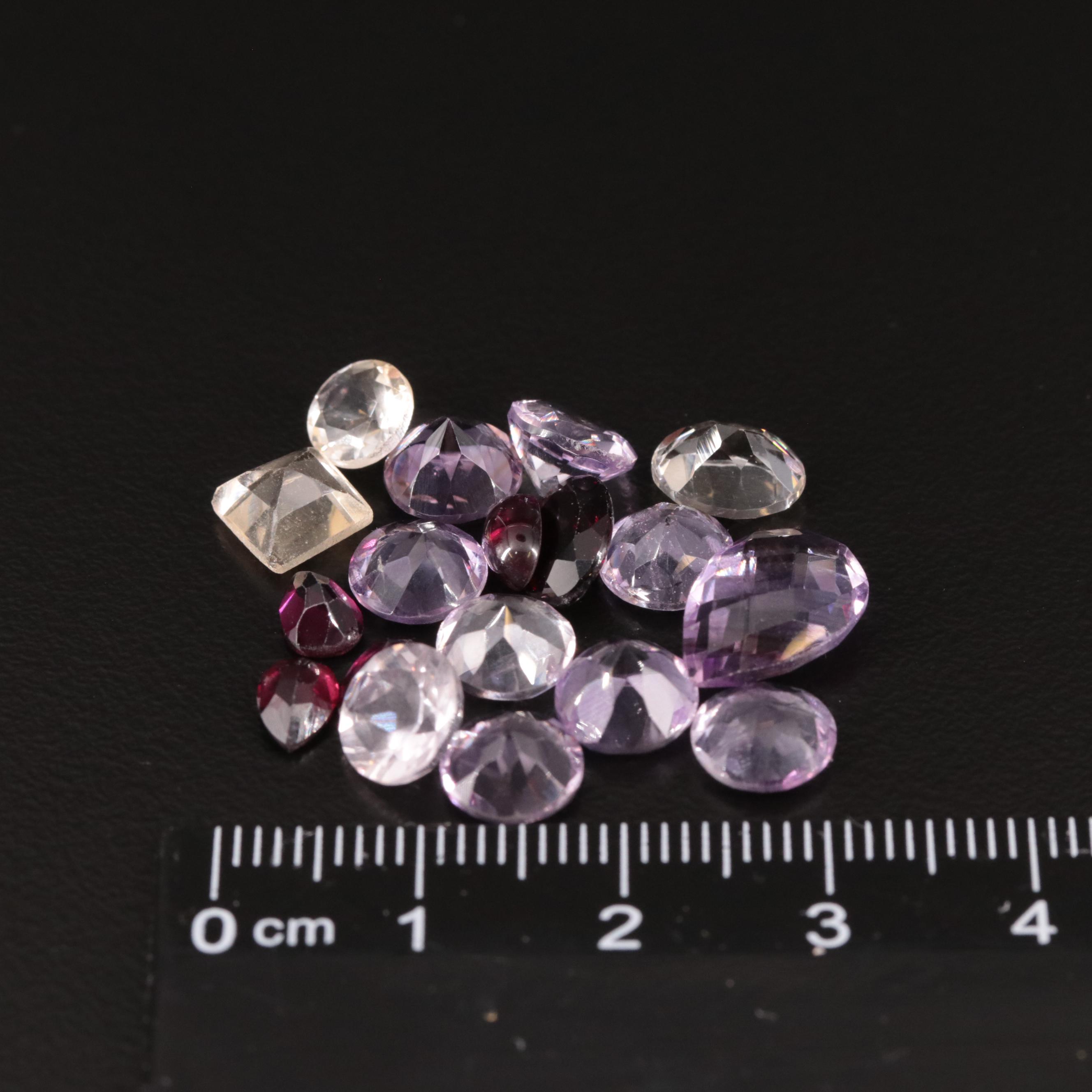 Loose 20.00 CTW Amethyst, Citrine, and Garnet Lot