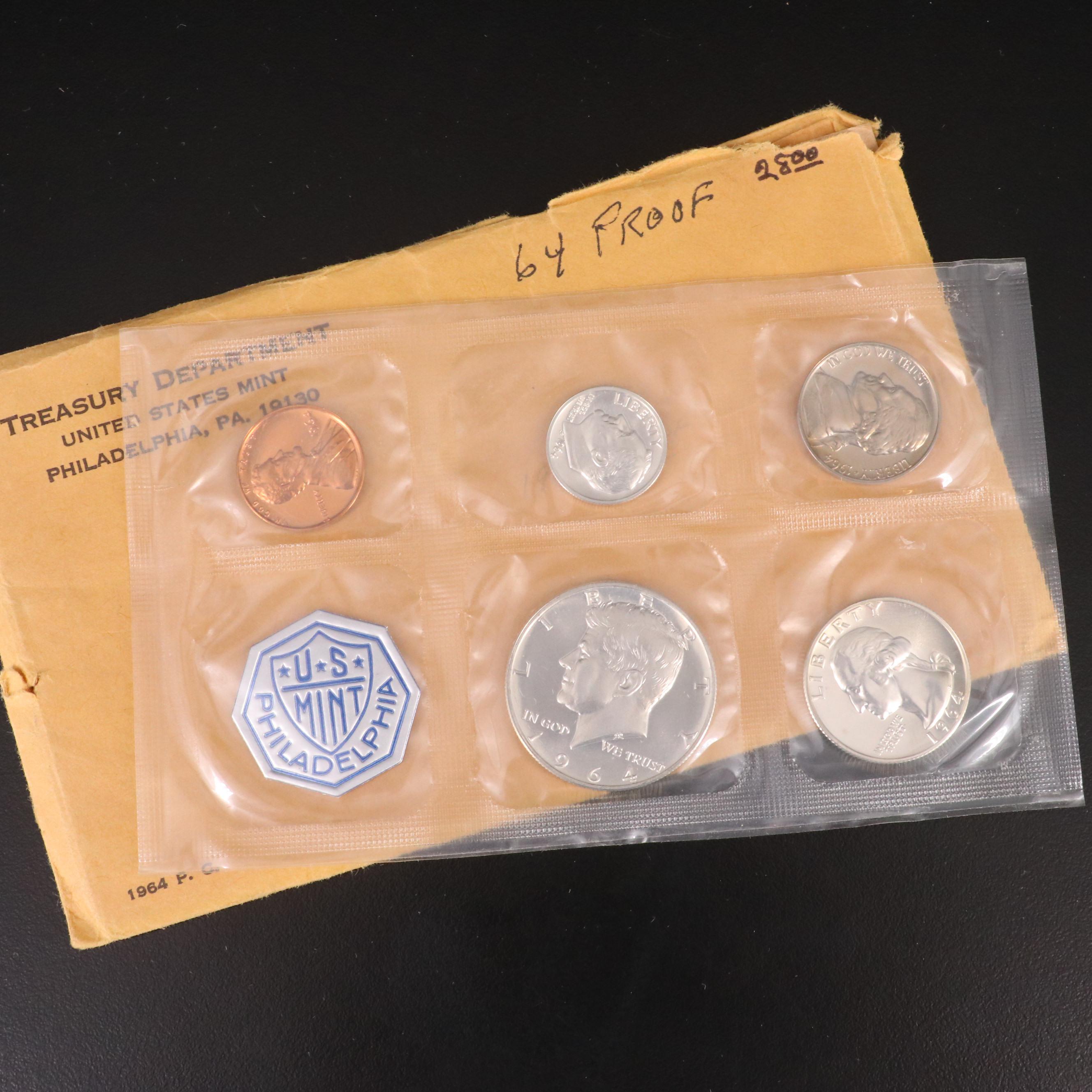 Three Vintage U.S. Mint Silver Proof Sets