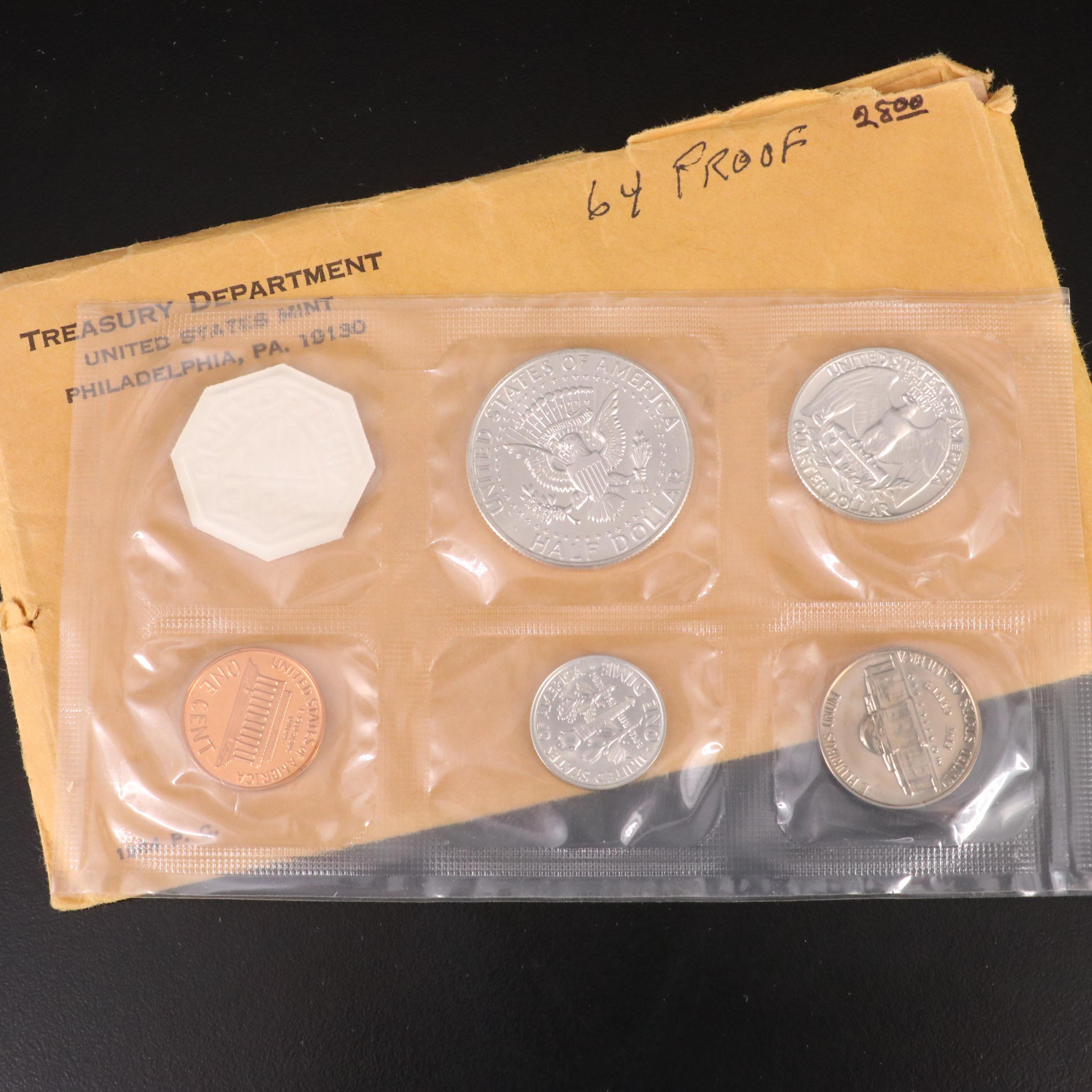 Three Vintage U.S. Mint Silver Proof Sets