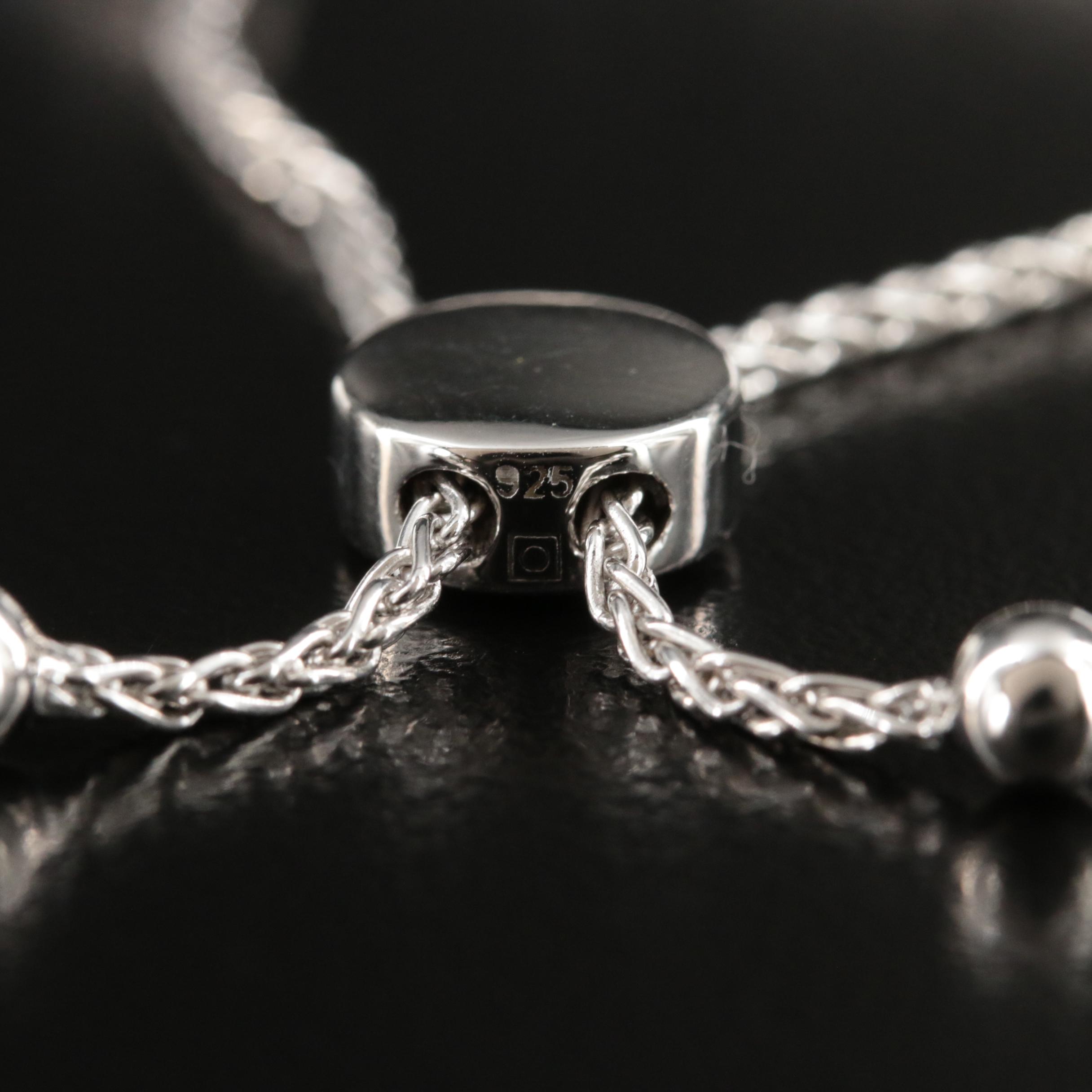 Sterling Color Change Sapphire Bolo Bracelet