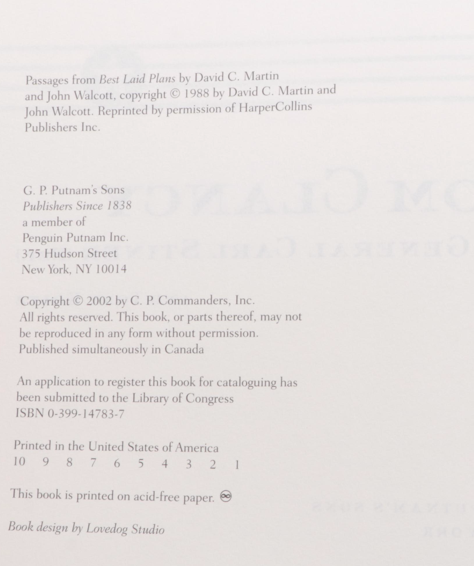 First Edition "Shadow Warriors" and More Tom Clancy Books