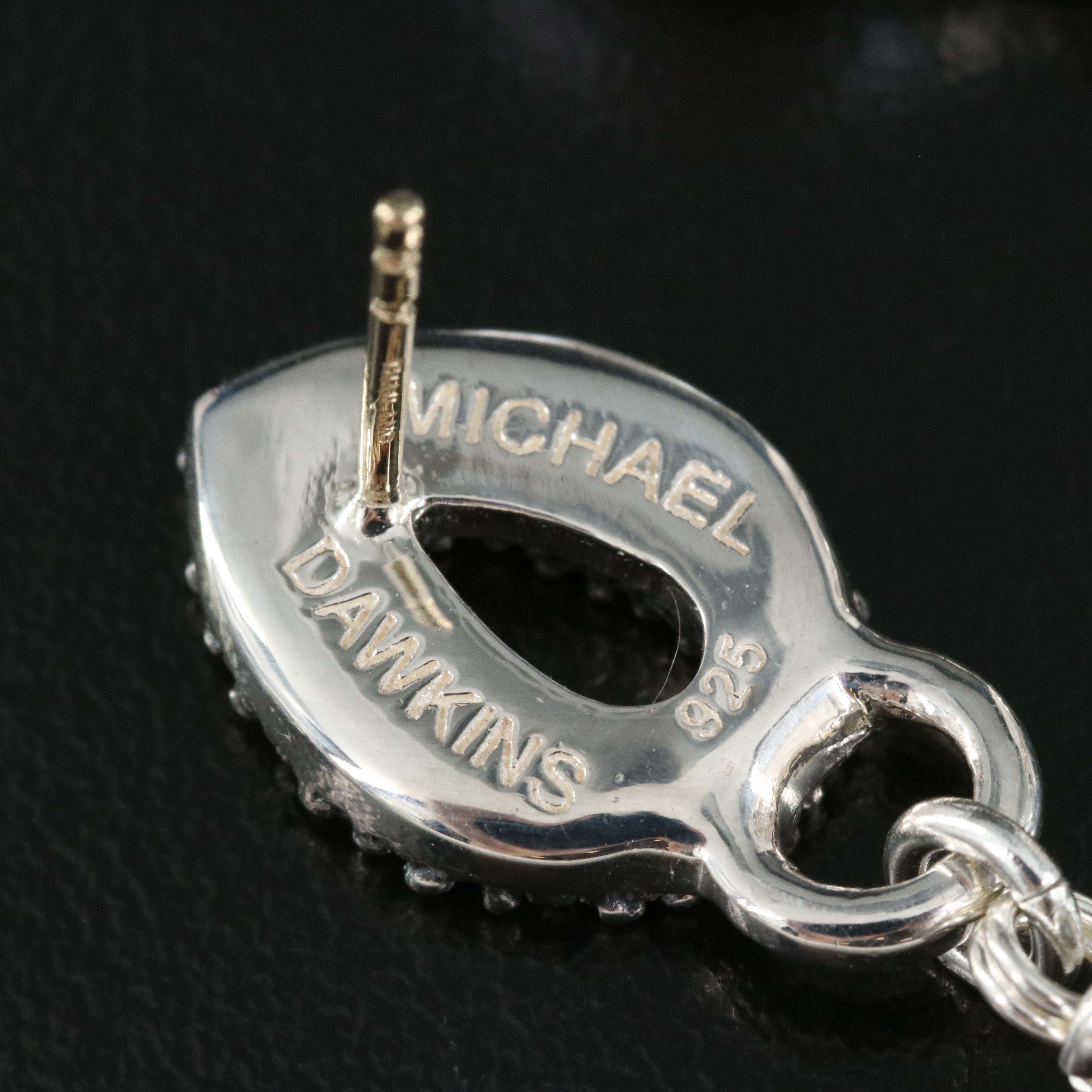 Michael Dawkins Sterling Pearl Earrings with 14K Accents