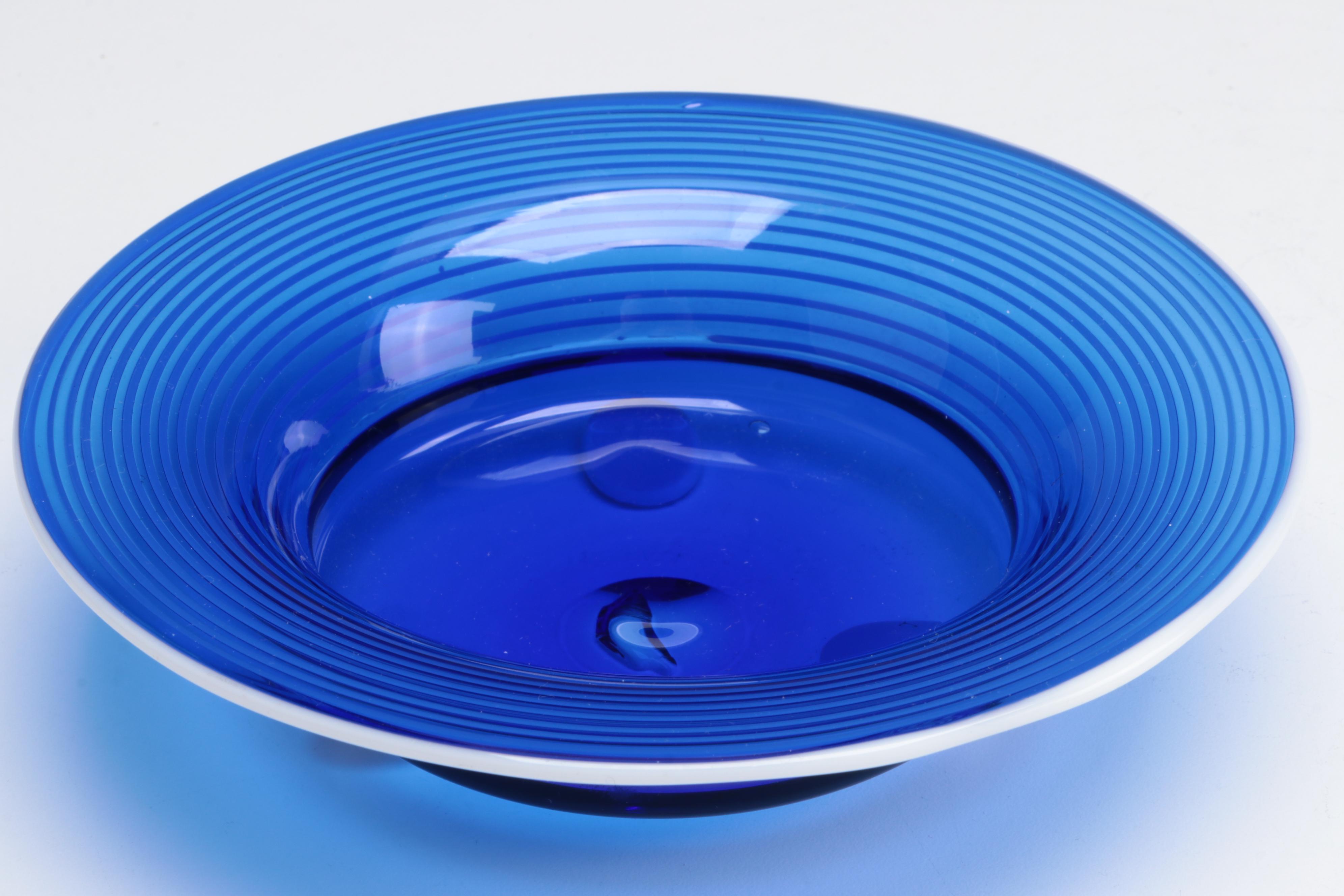 Michael Powolny for Loetz Glass Vase and Bowl, Early 20th Century