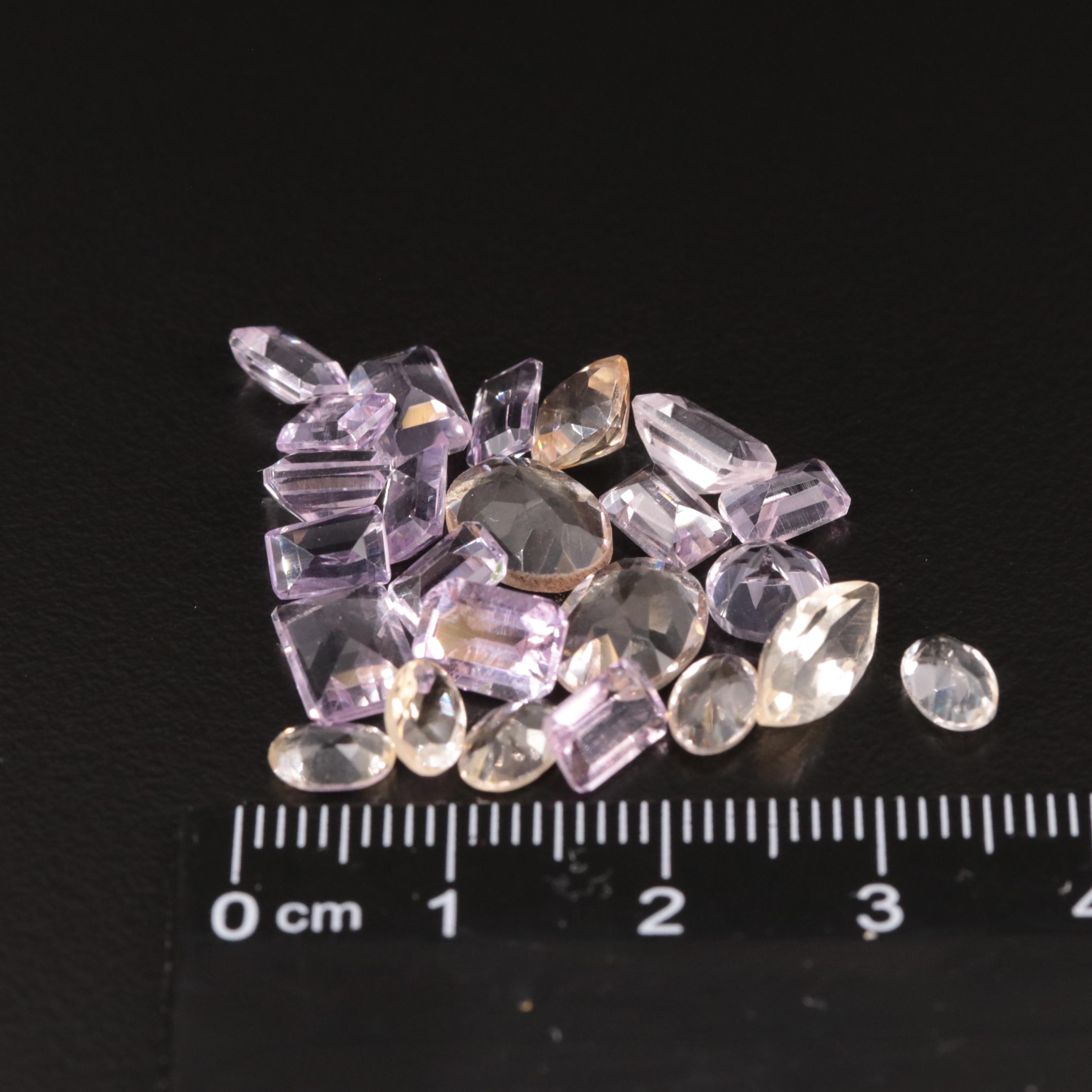 Loose 17.43 CTW Amethyst and Citrine Lot