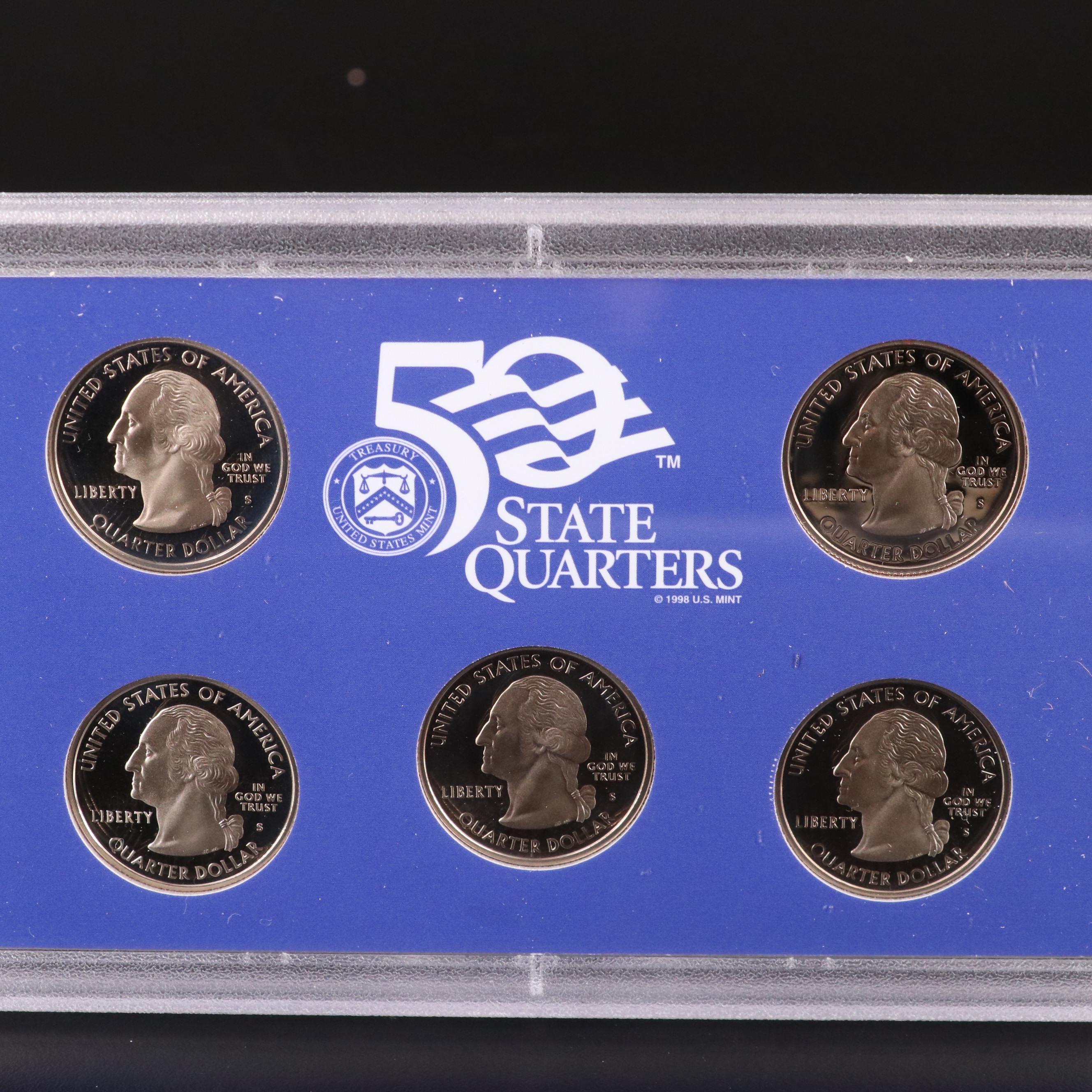 Collection of Six Different United States Proof Sets