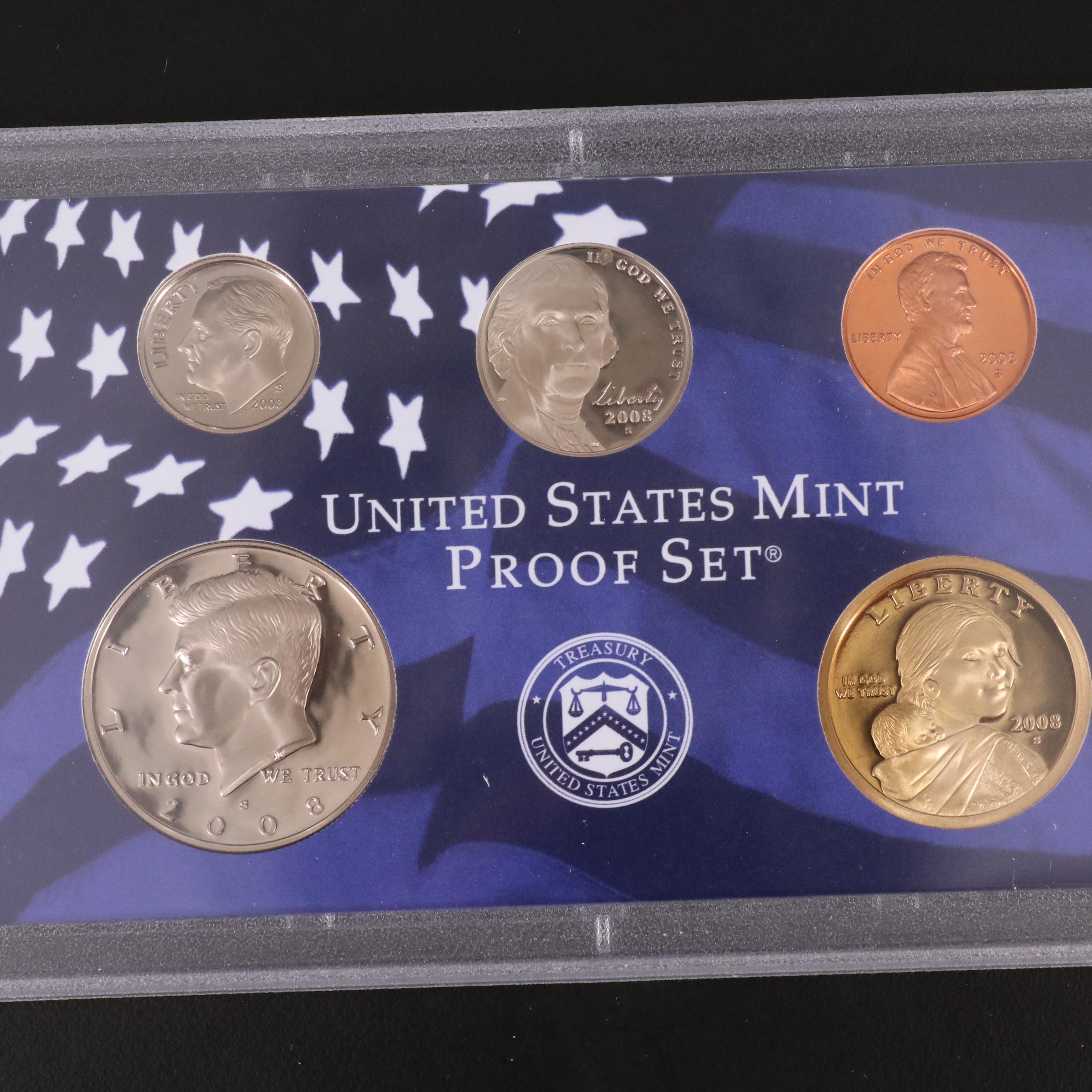 Collection of Six Different United States Proof Sets