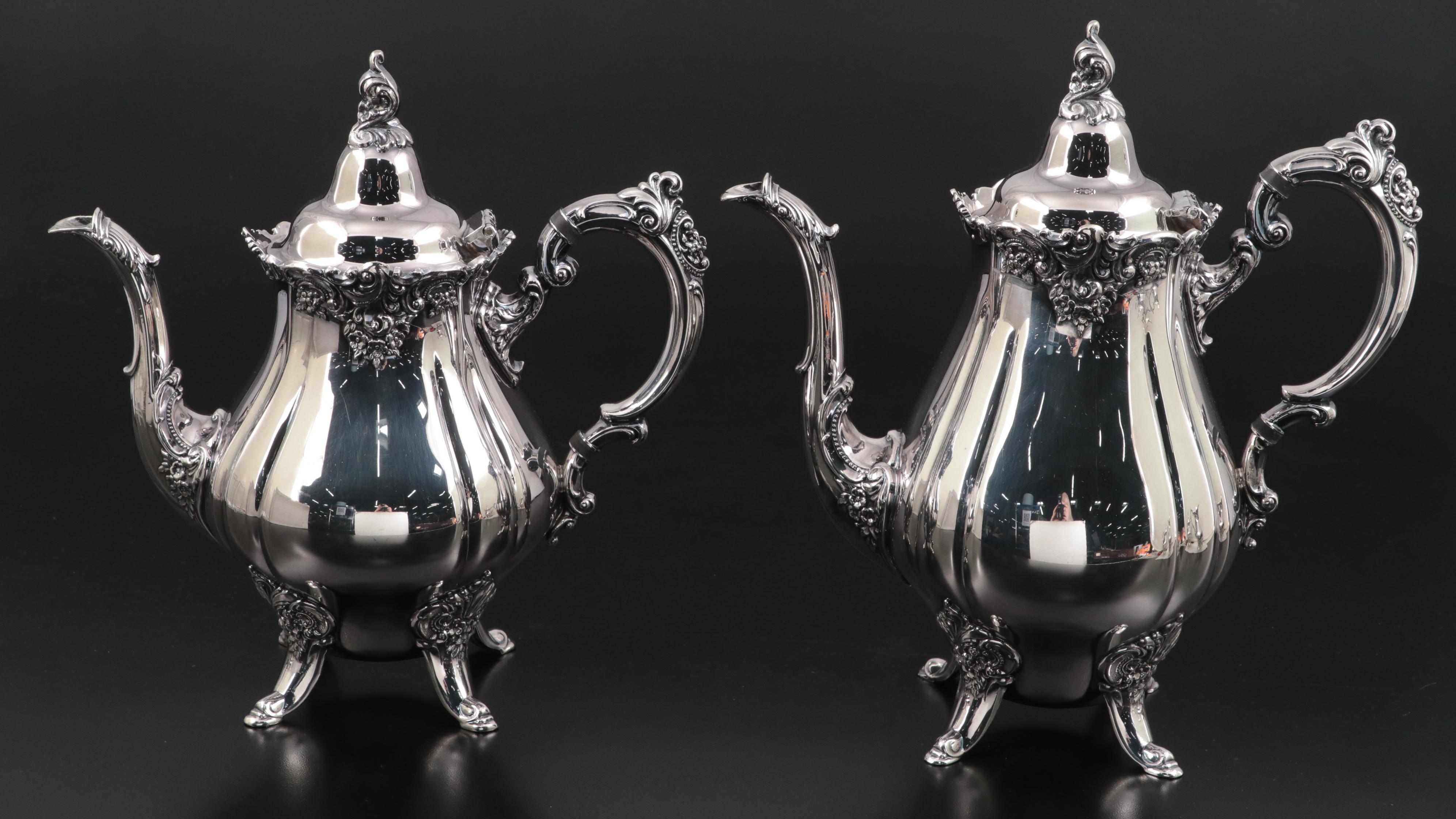 Wallace "Baroque" Silver Plate Tea Service
