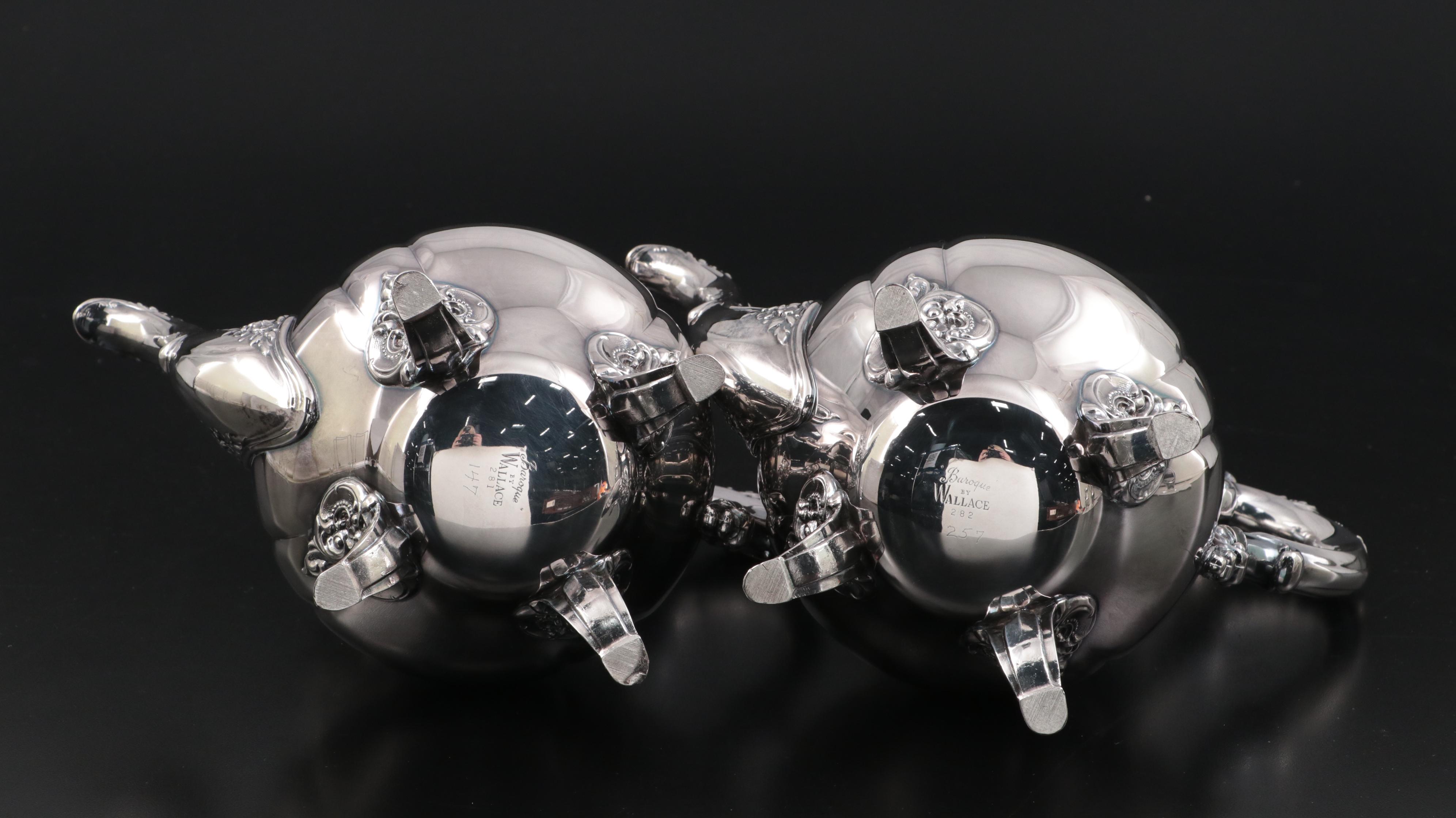 Wallace "Baroque" Silver Plate Tea Service