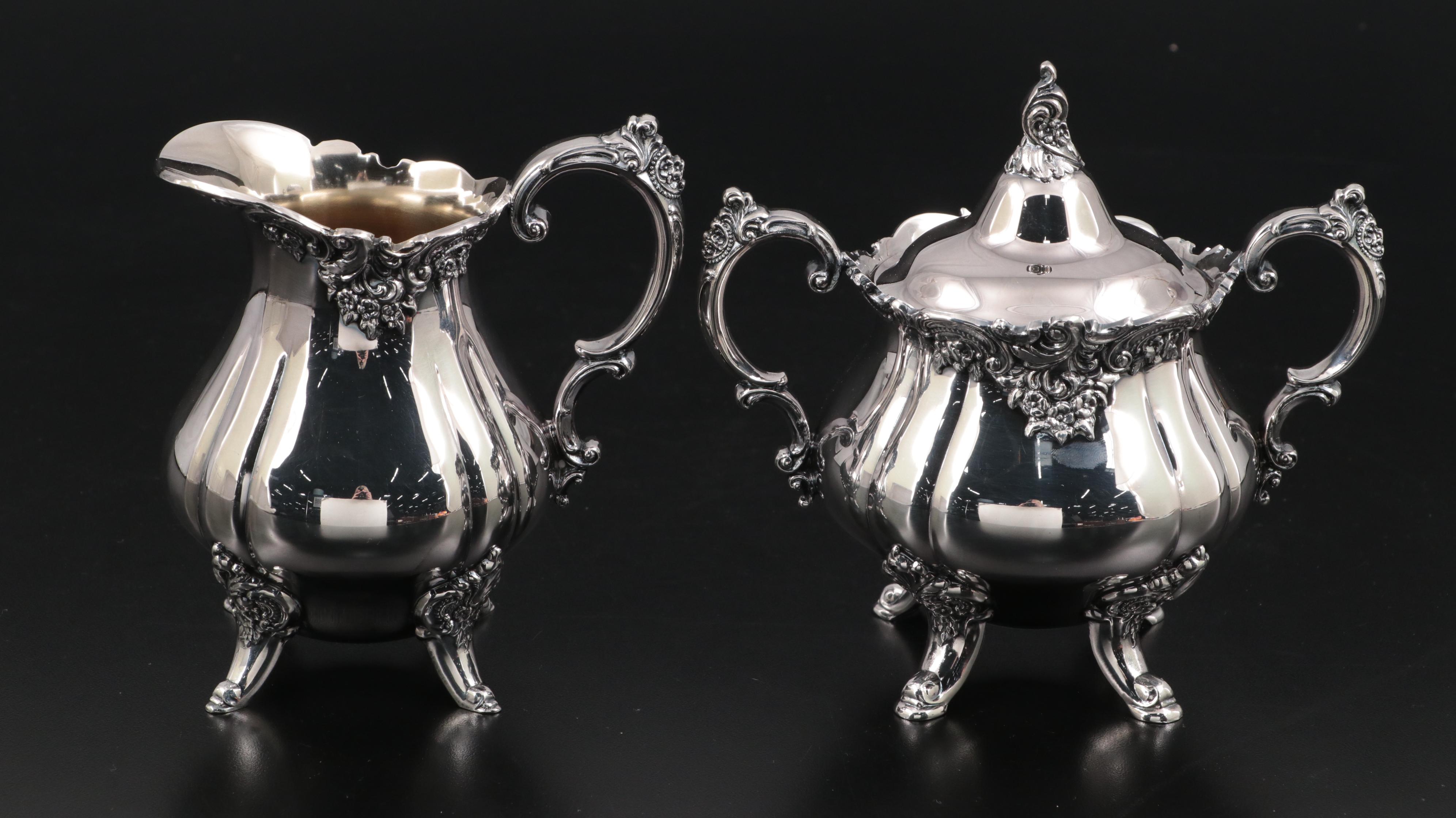 Wallace "Baroque" Silver Plate Tea Service