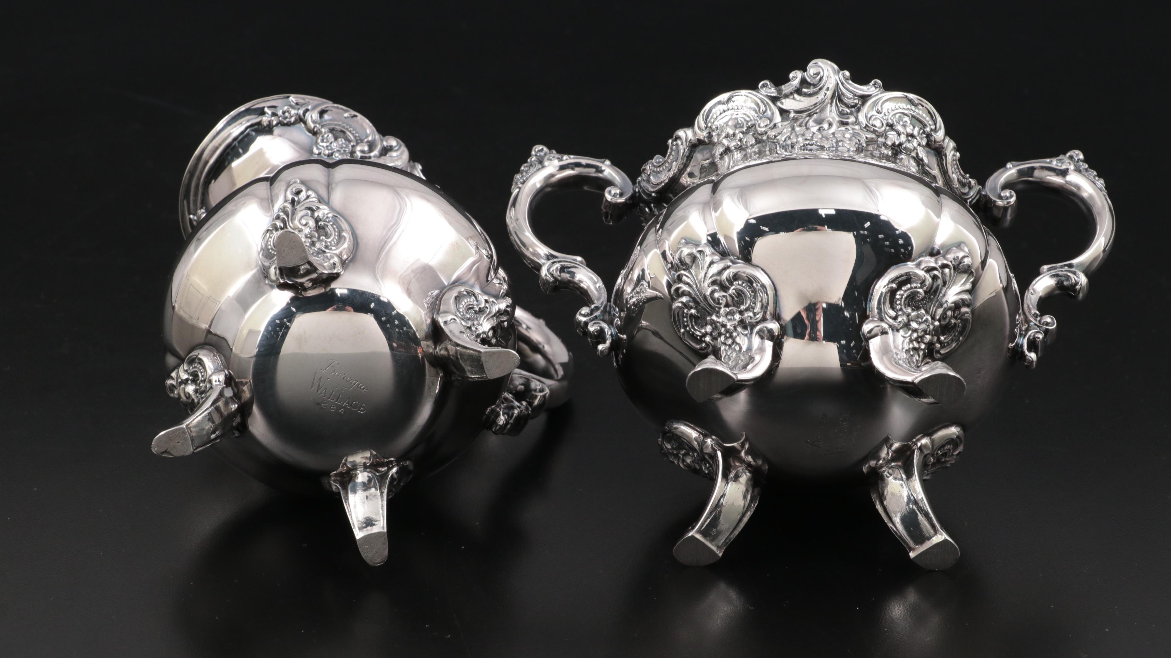 Wallace "Baroque" Silver Plate Tea Service