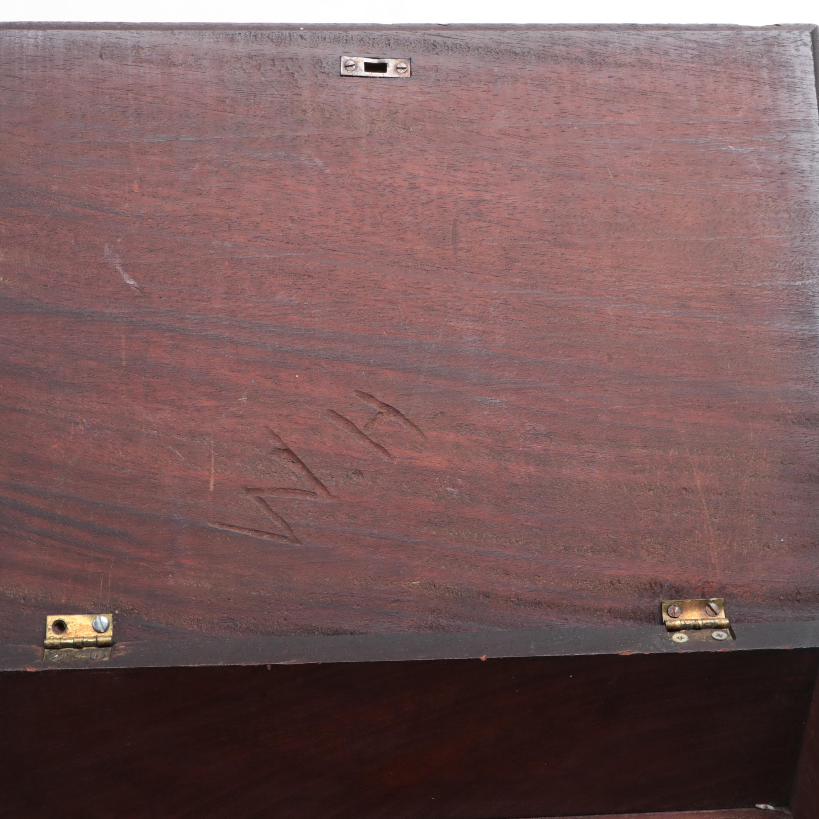 Victorian Art Carved Walnut Box, Late 19th Century