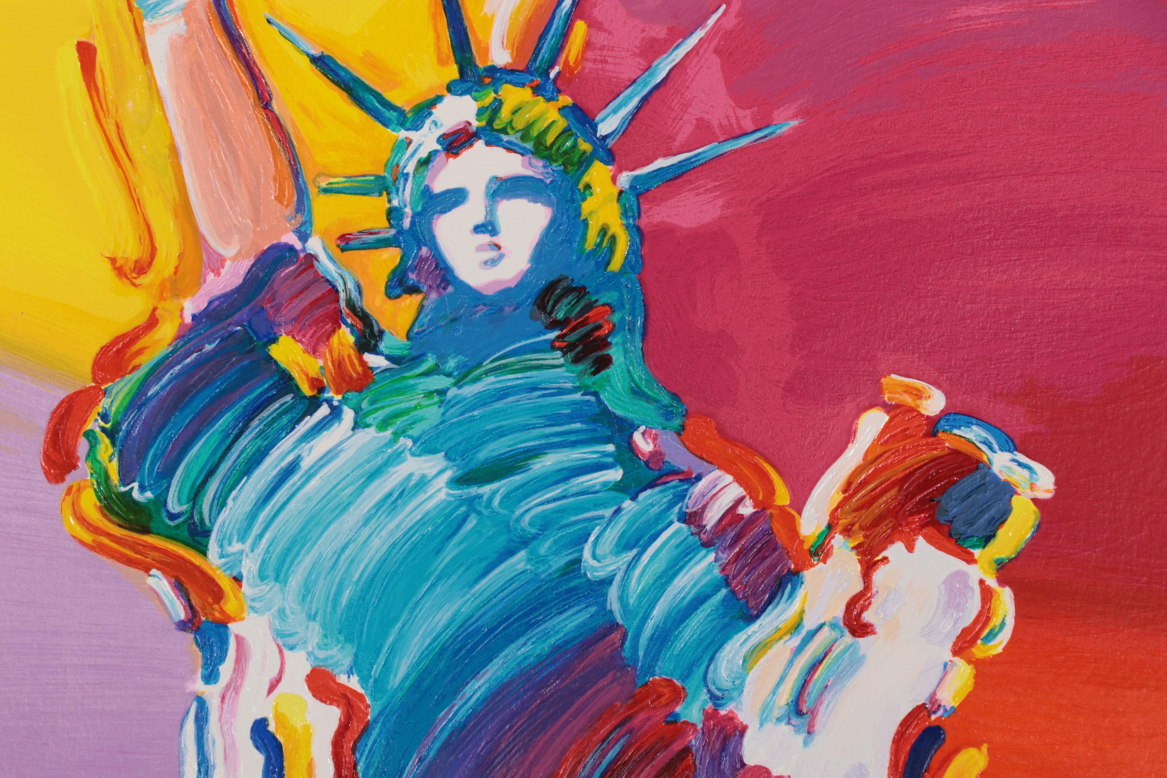 Peter Max Serigraph "Statue of Liberty," 2014