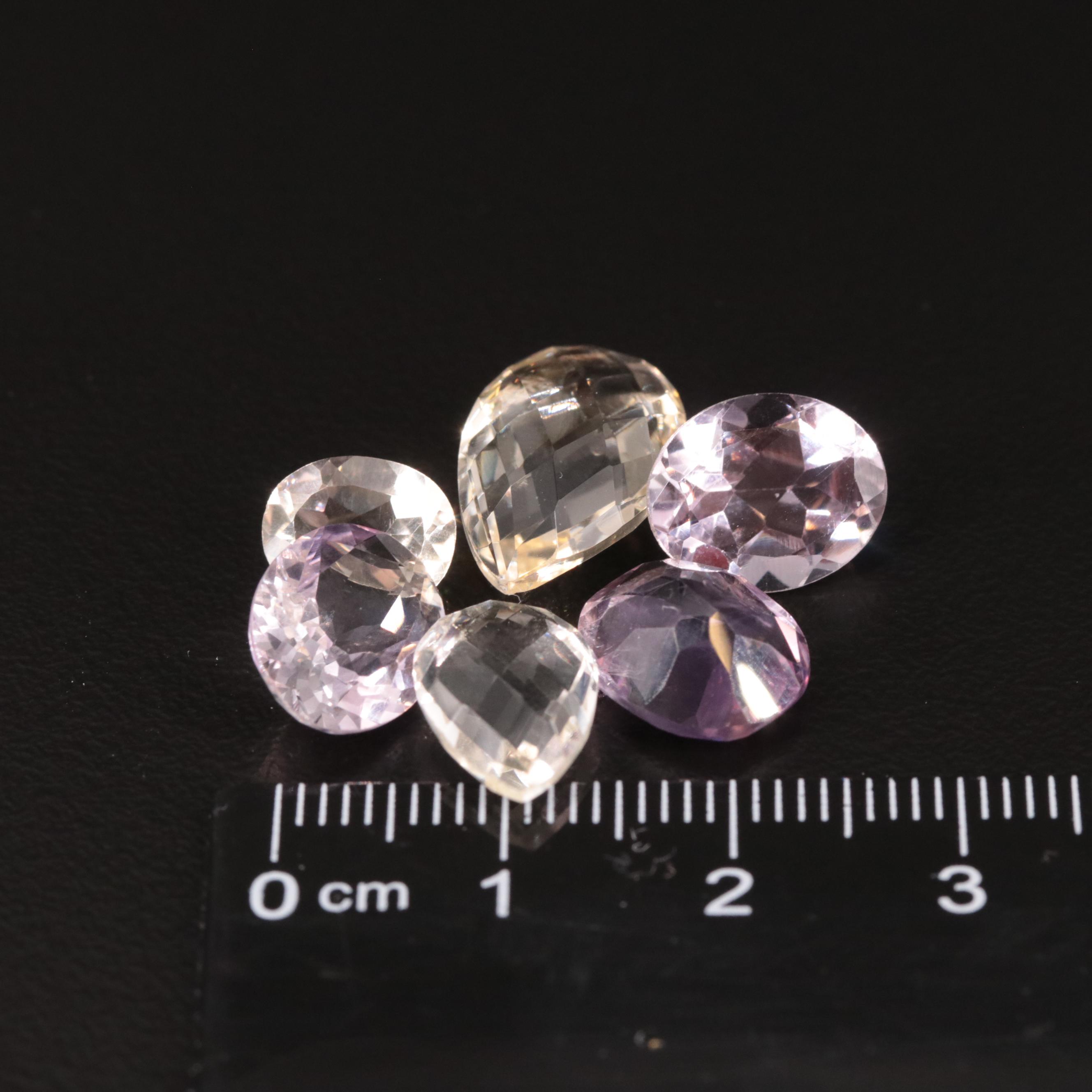 Loose 18.74 CTW Amethyst and Citrine Lot