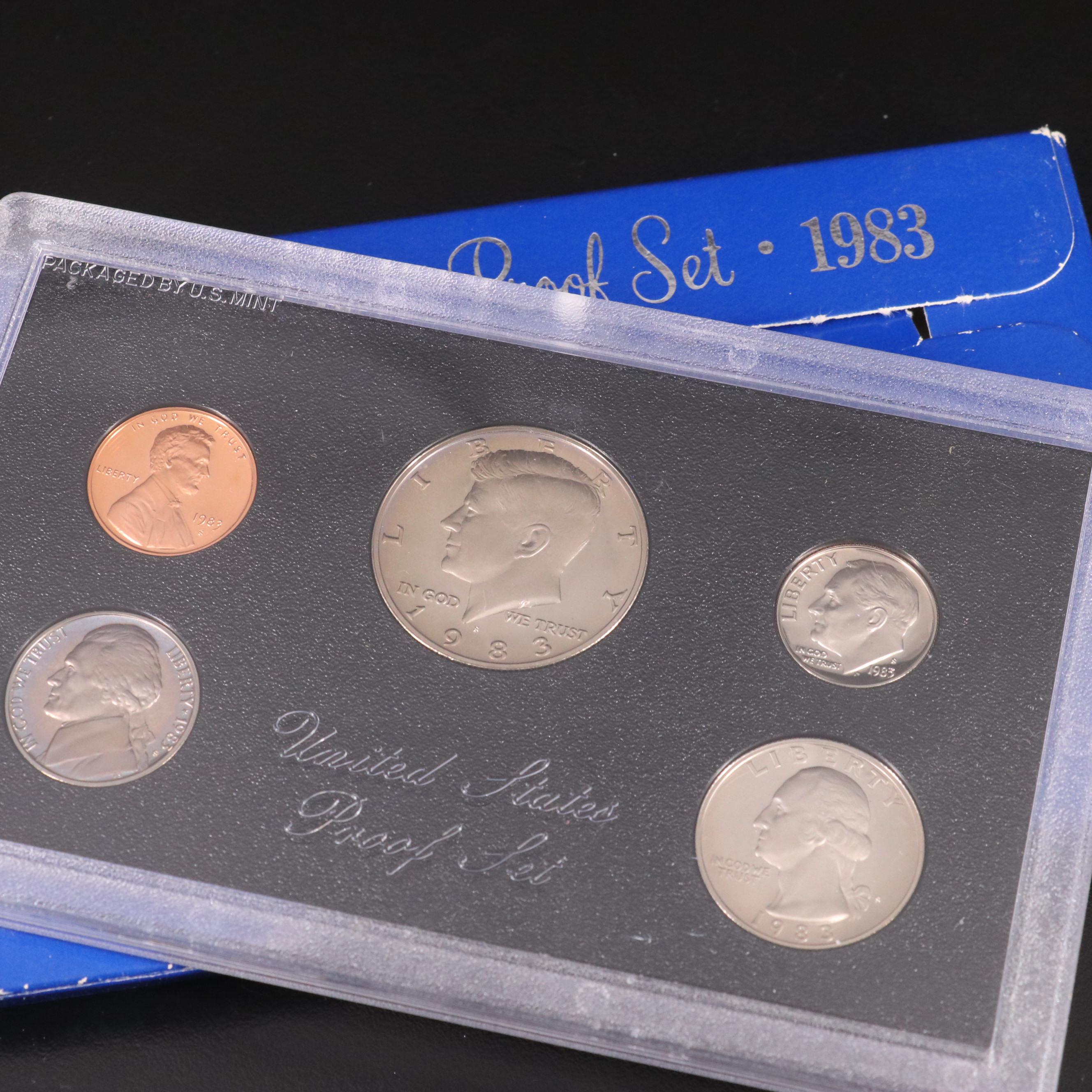 Twenty-Two Different U.S. Mint Proof Sets, 1981–2002