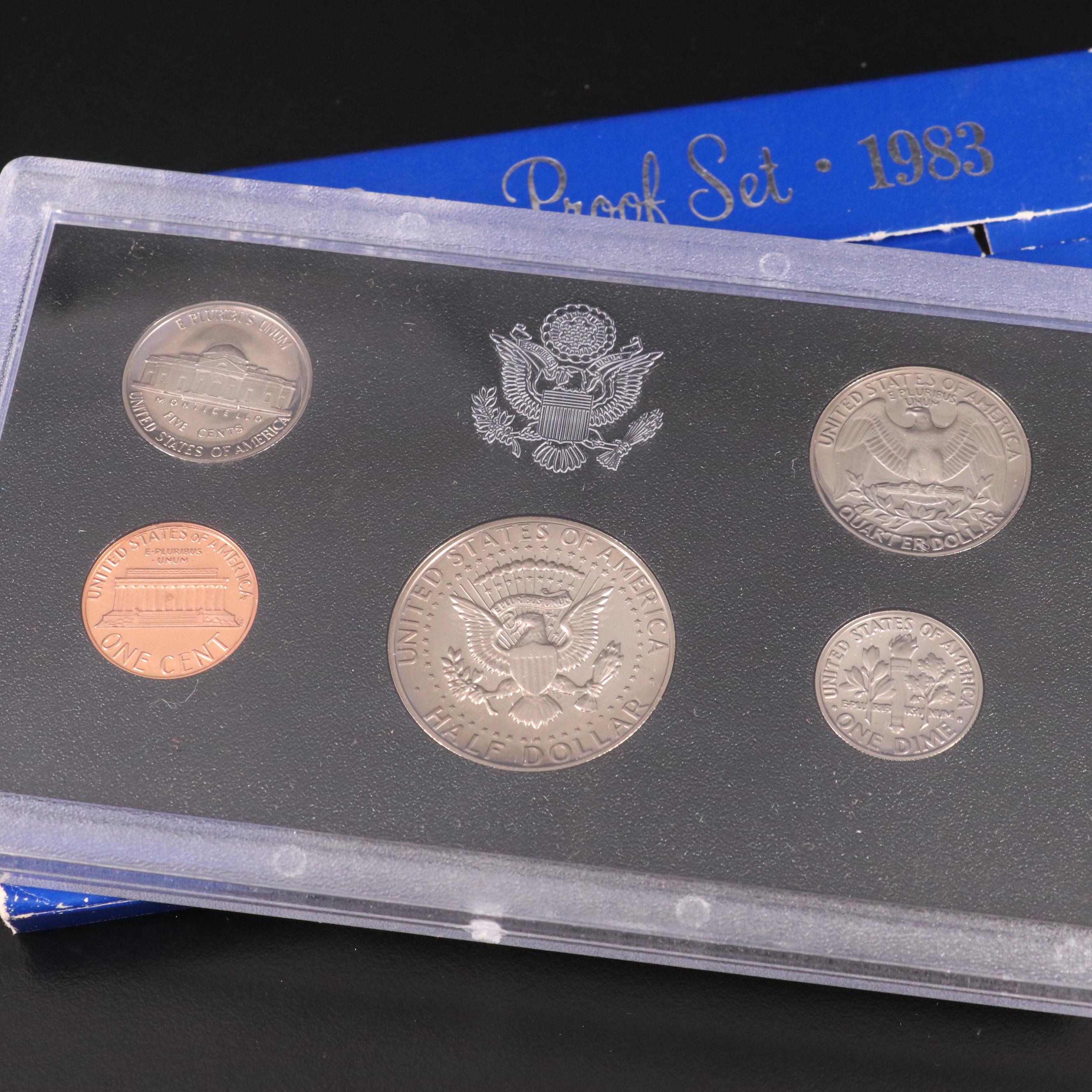 Twenty-Two Different U.S. Mint Proof Sets, 1981–2002