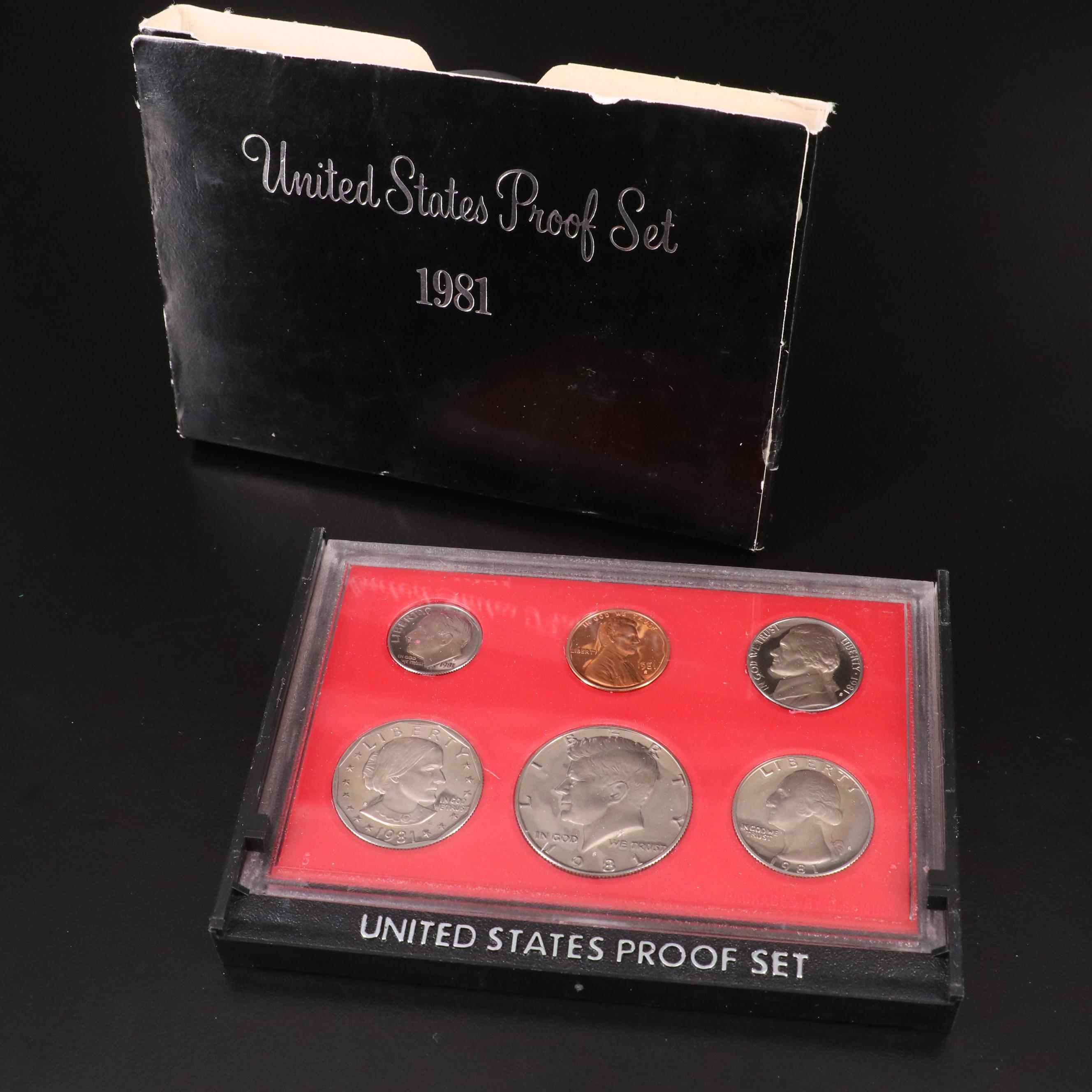 Twenty-Two Different U.S. Mint Proof Sets, 1981–2002