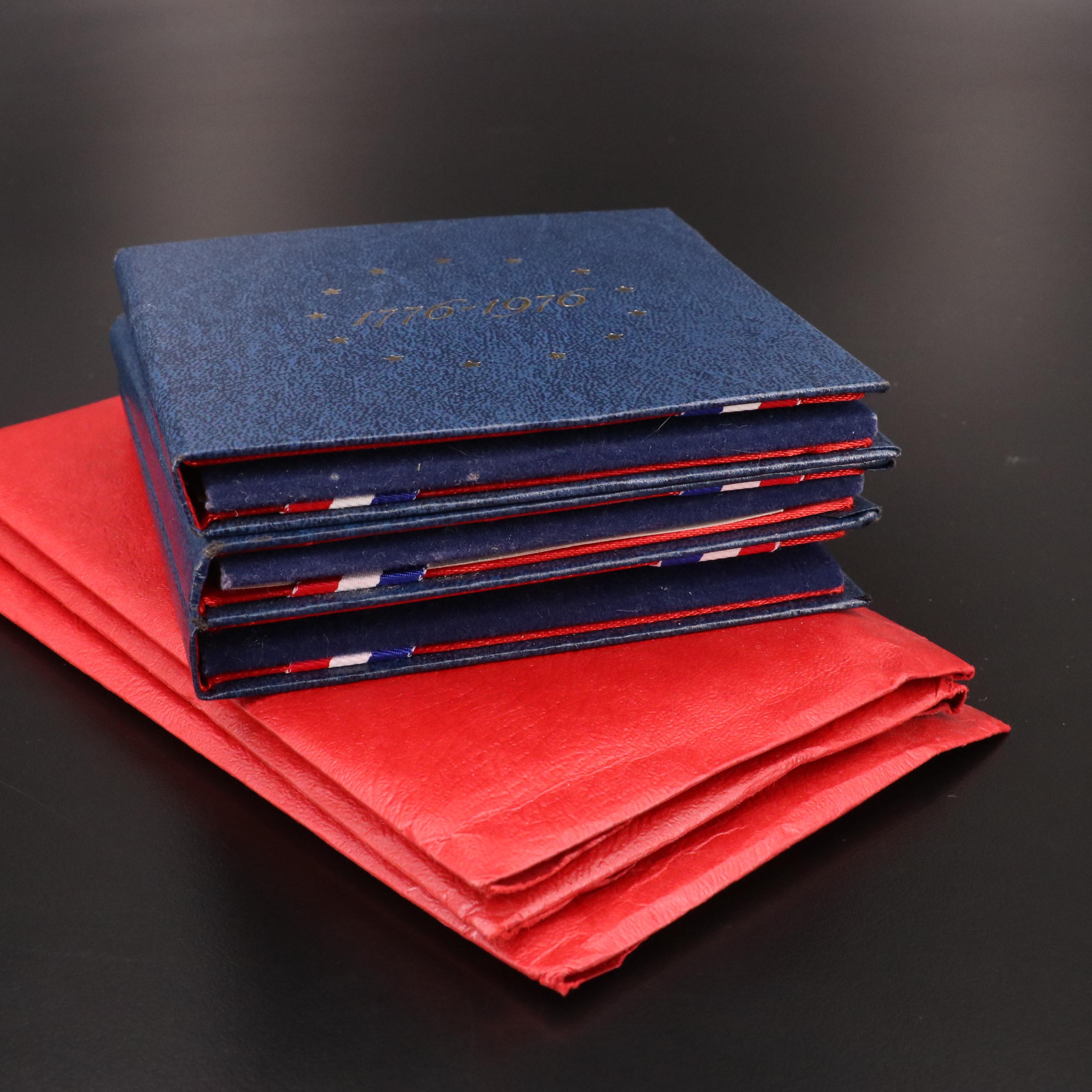 Six 1976 Silver Bicentennial Three-Piece Sets