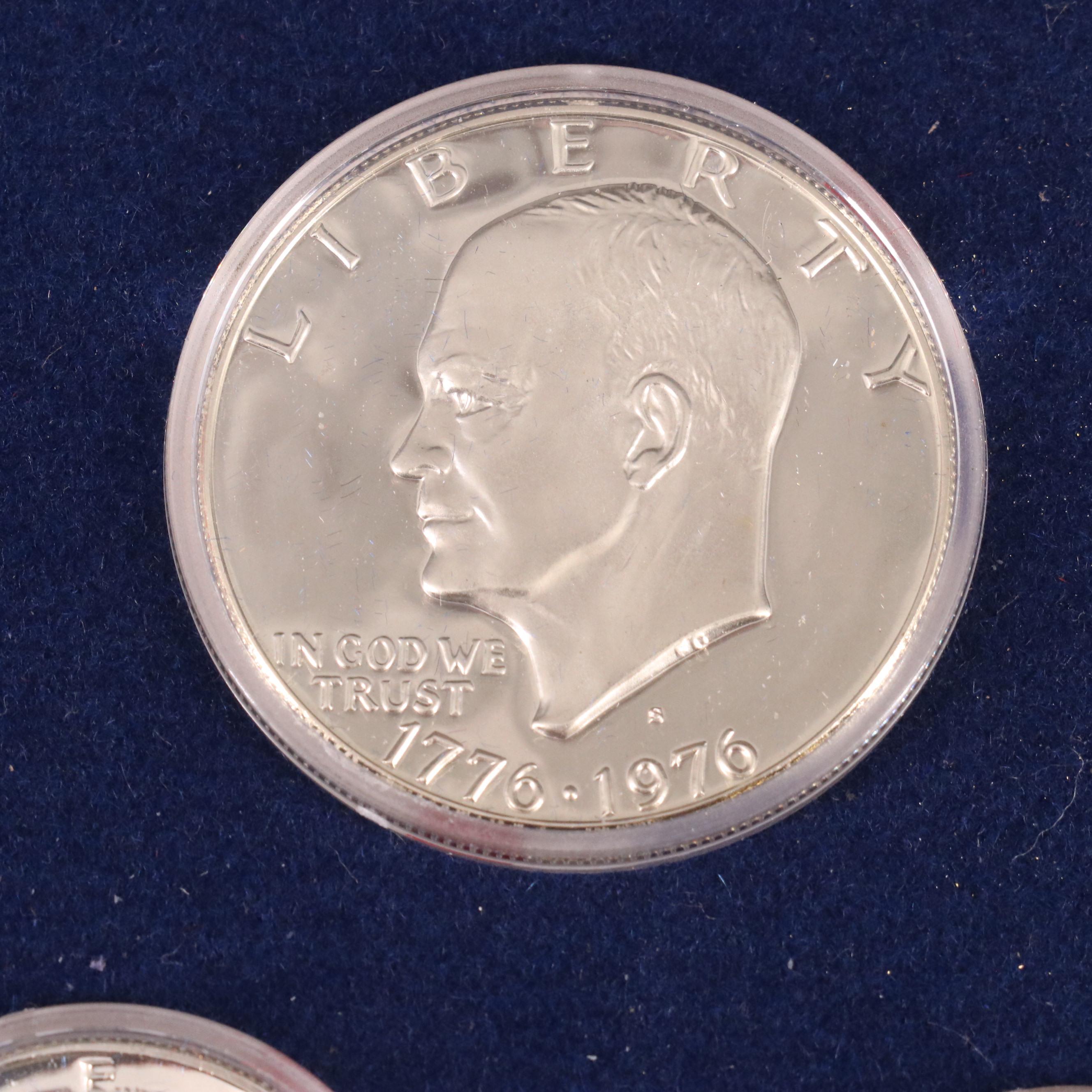 Six 1976 Silver Bicentennial Three-Piece Sets