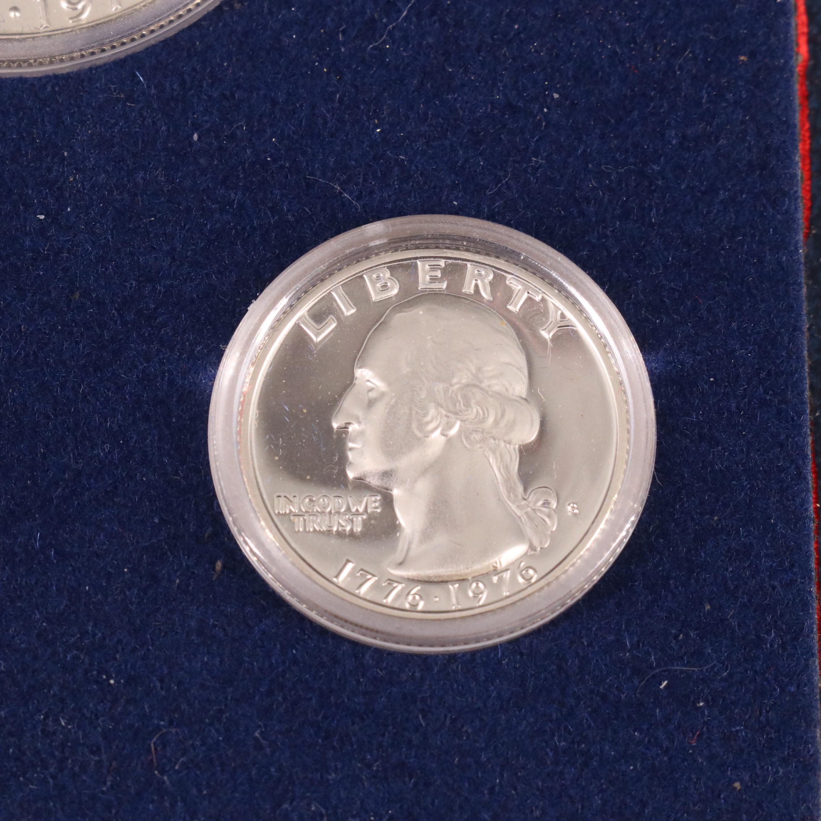 Six 1976 Silver Bicentennial Three-Piece Sets