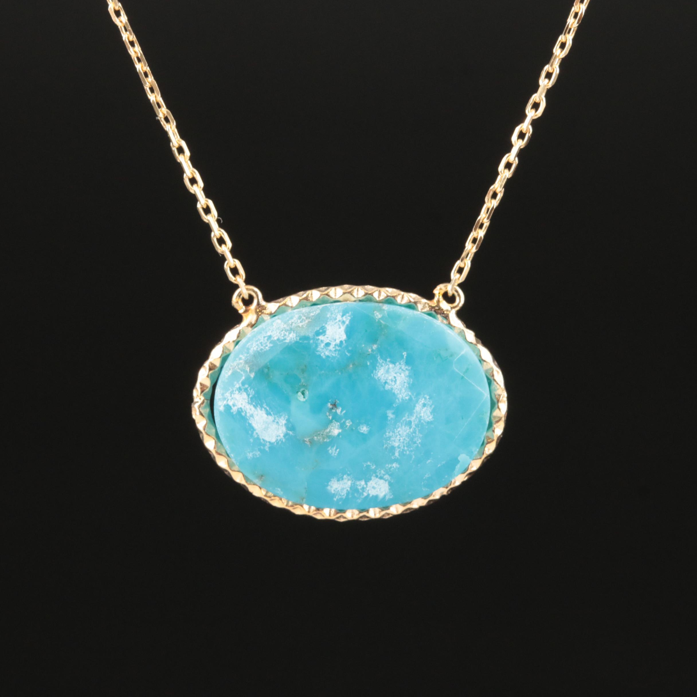 Sterling Turquoise Necklace