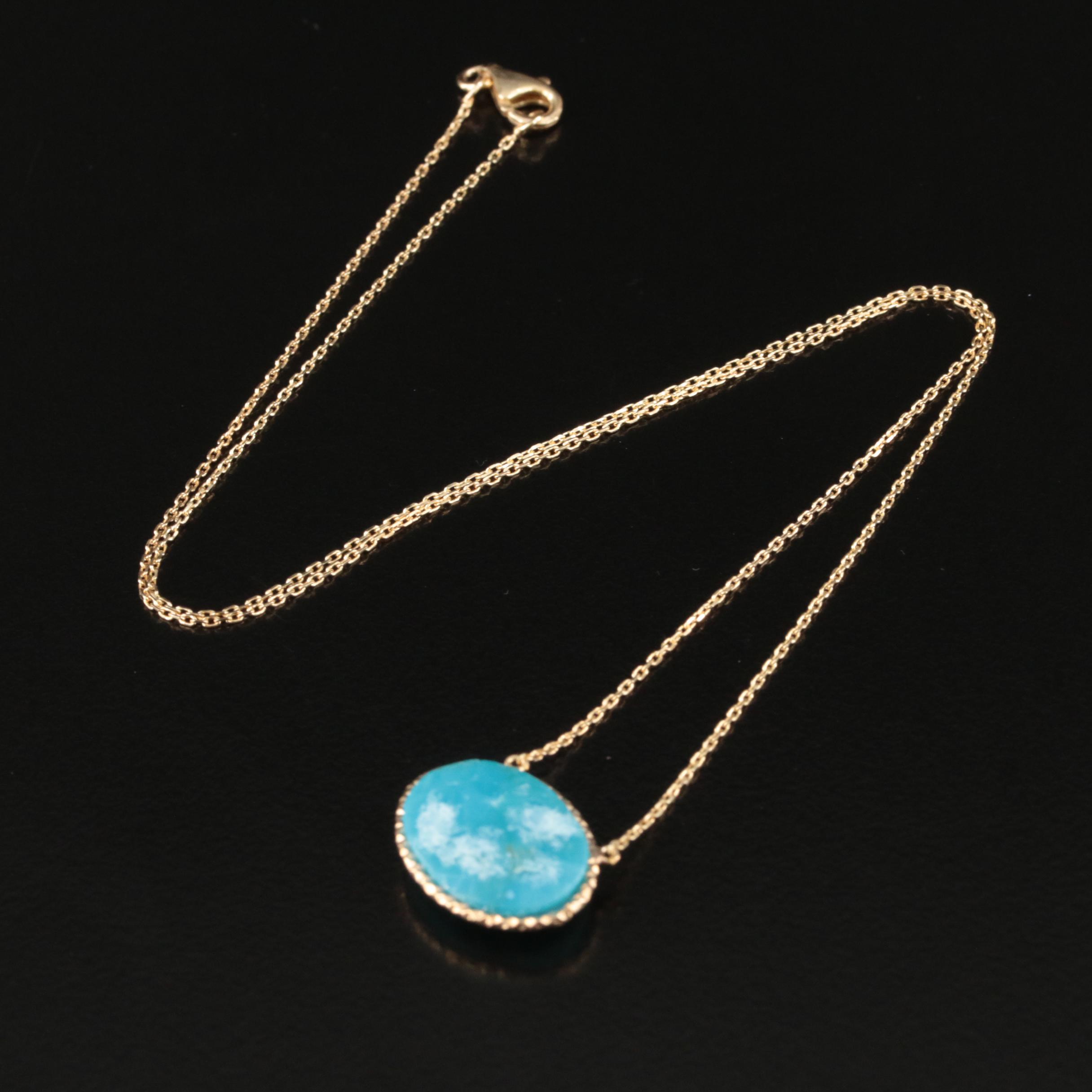 Sterling Turquoise Necklace