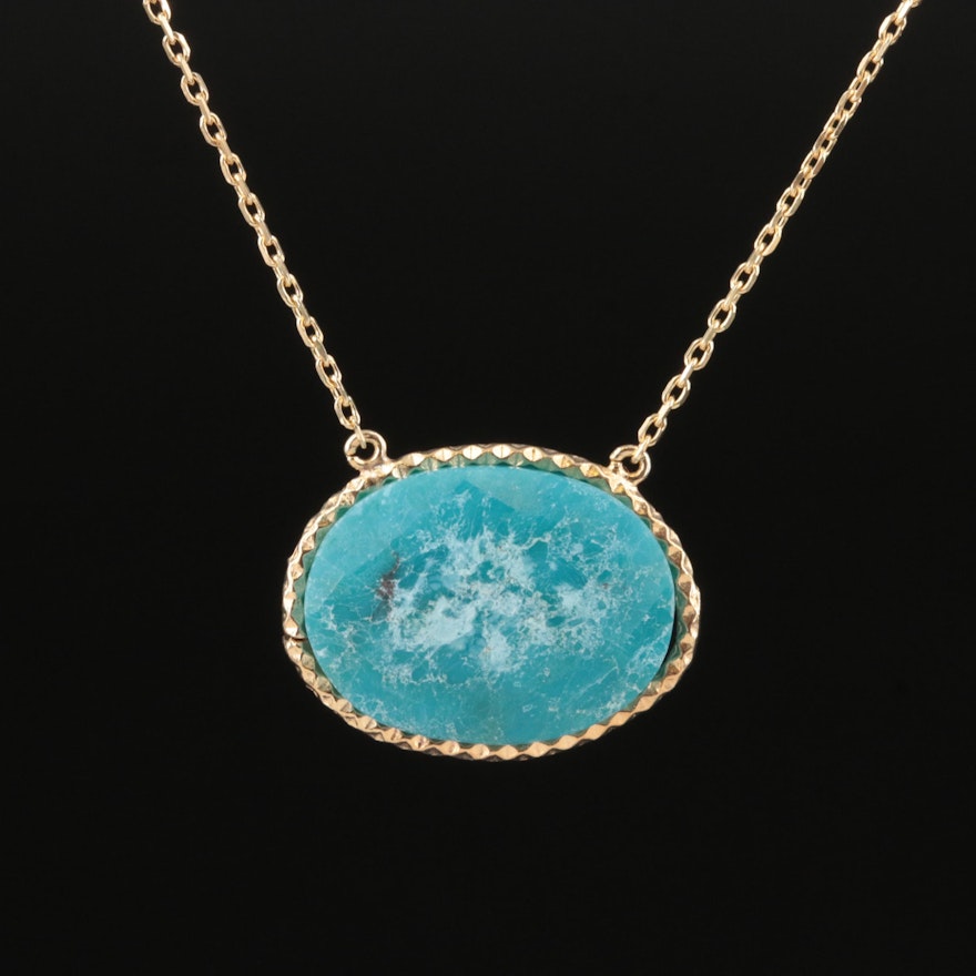 Sterling Turquoise Necklace