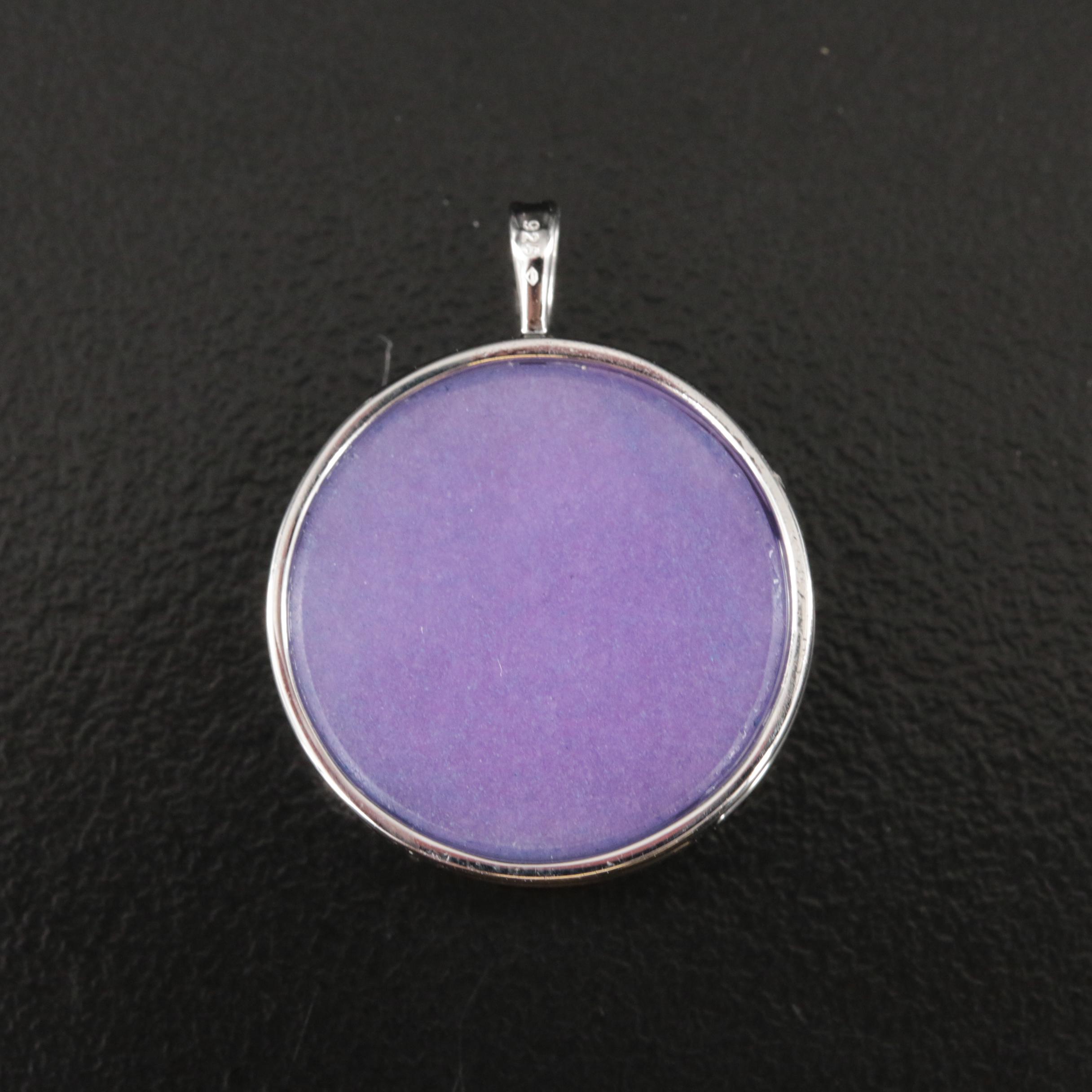 Sterling Quartz and Diamond Dragonfly Pendant